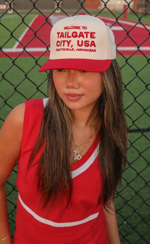 charlie southern: tailgating city trucker hat sold by RIFFRAFF