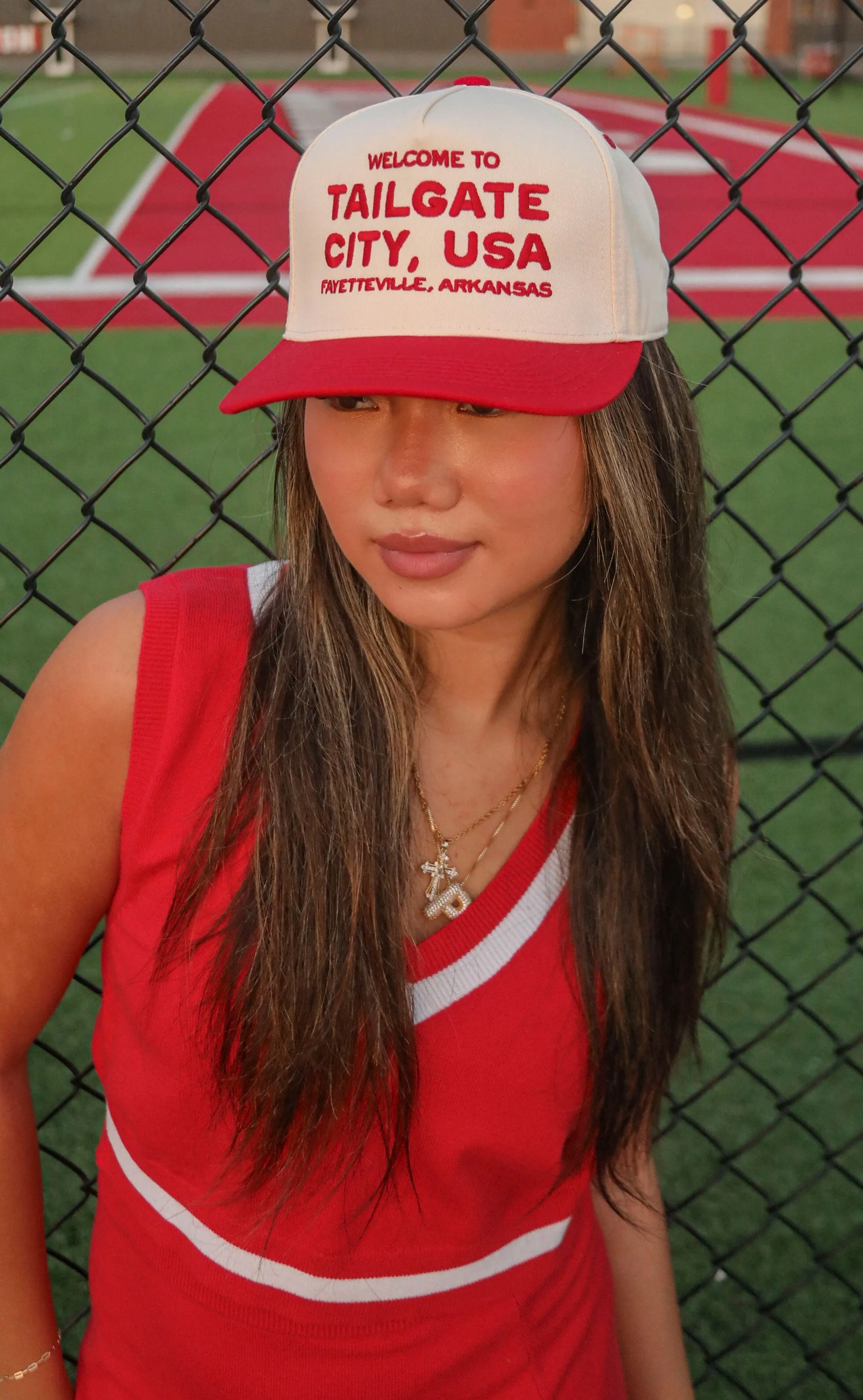 charlie southern: tailgating city trucker hat sold by RIFFRAFF