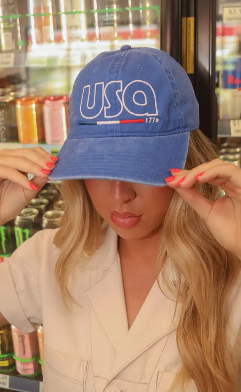 friday + saturday: usa hat sold by RIFFRAFF