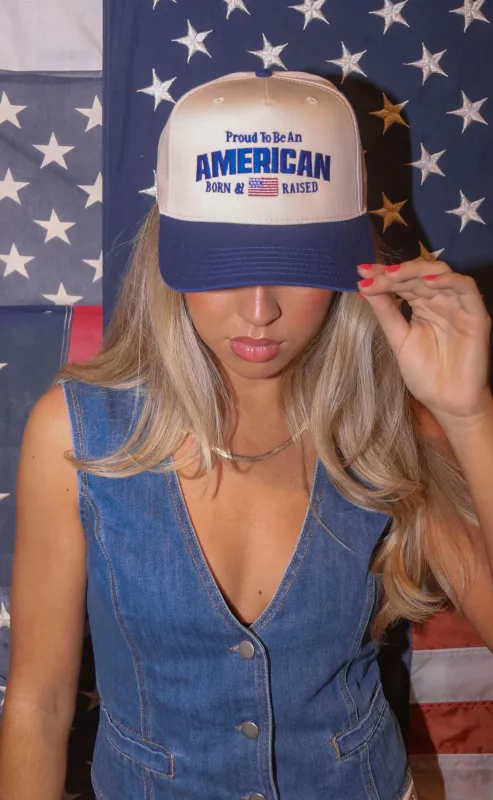 charlie southern: proud to be an american trucker hat made by RIFFRAFF