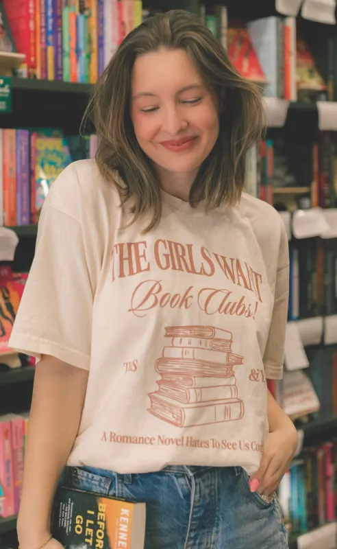 friday + saturday x jo johnson overby: girls want books t shirt sold by RIFFRAFF