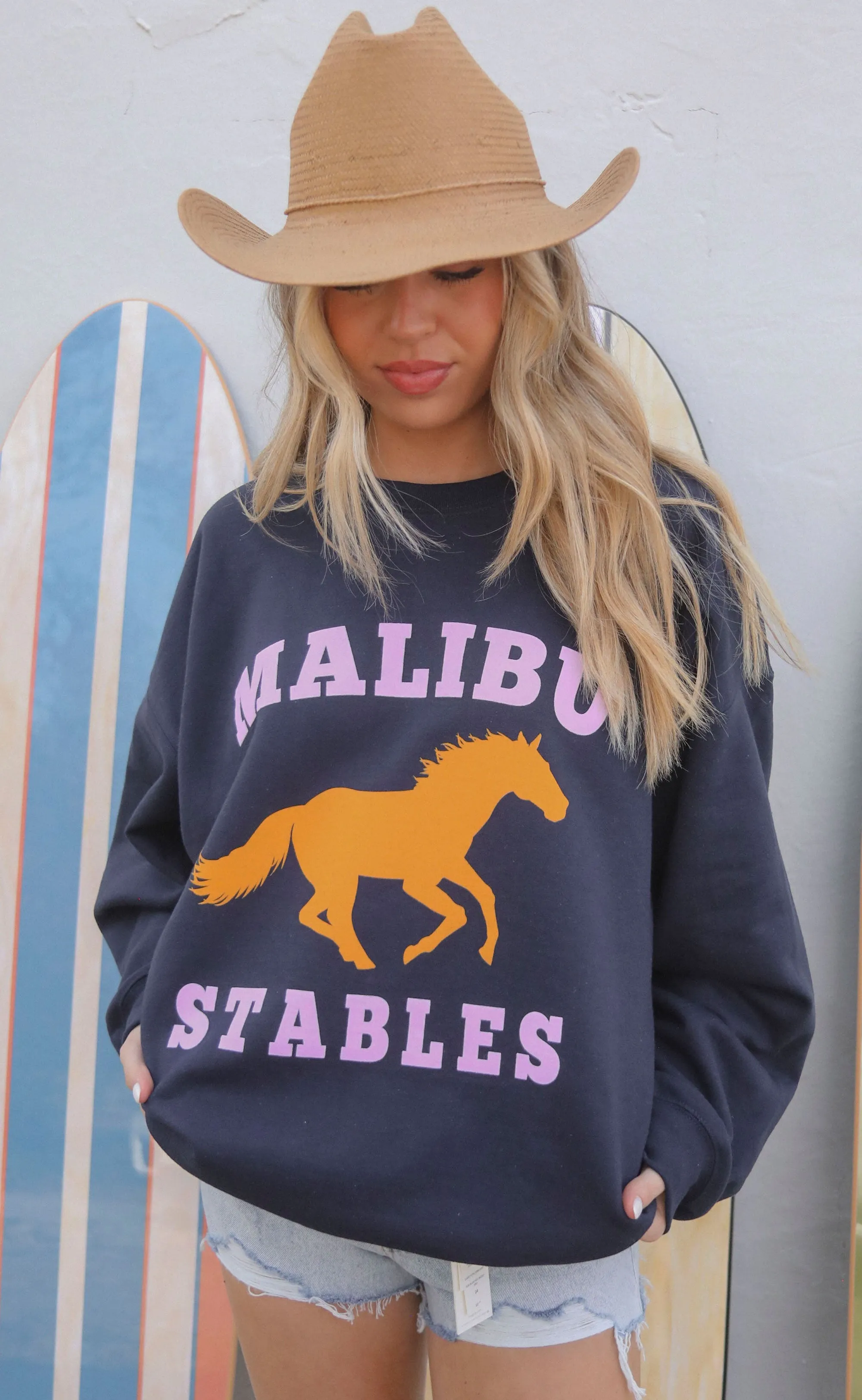 charlie southern: malibu stables sweatshirt sold by RIFFRAFF