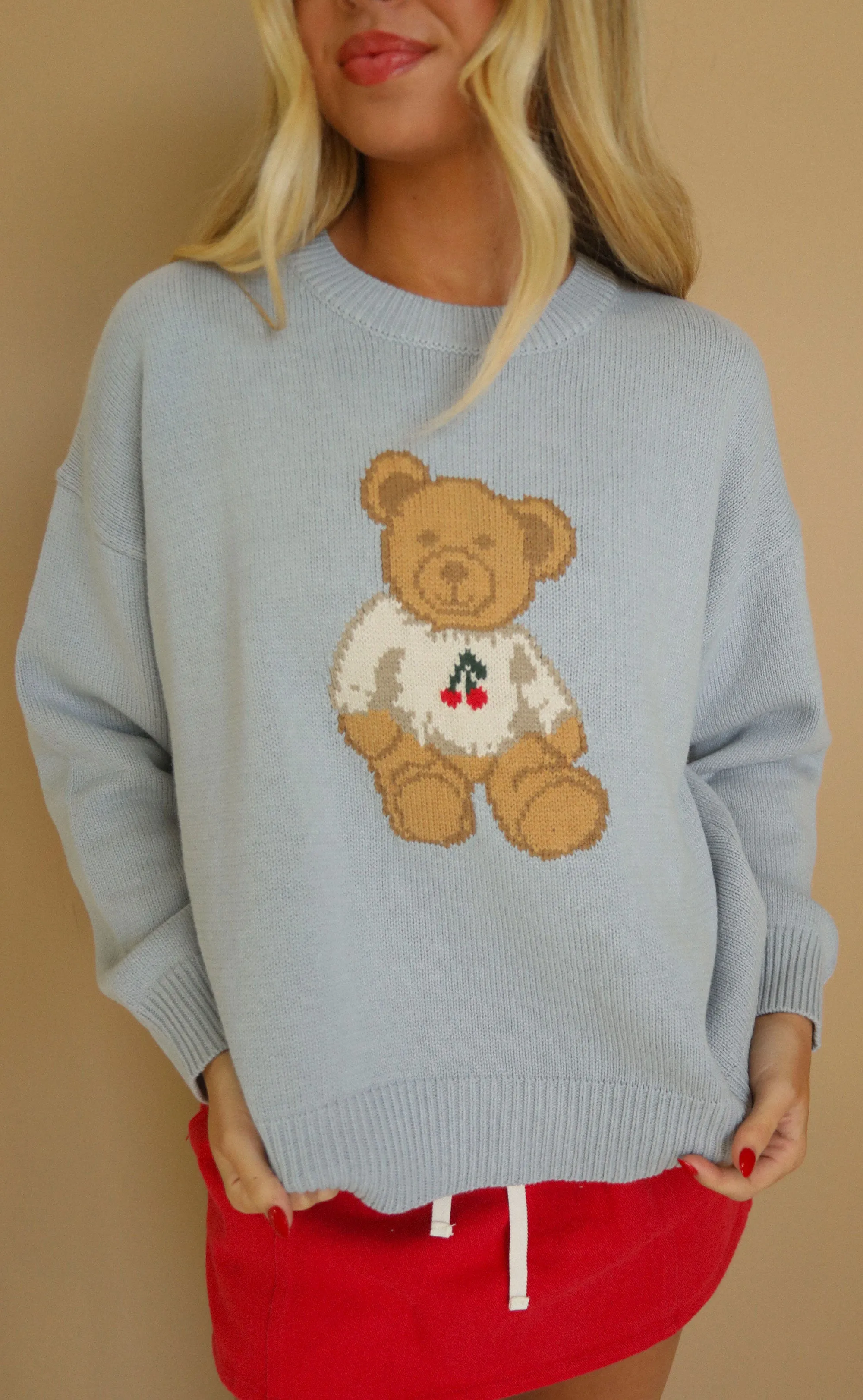 cuddle season sweater - cherry teddy sold by RIFFRAFF product image thumbnail 2