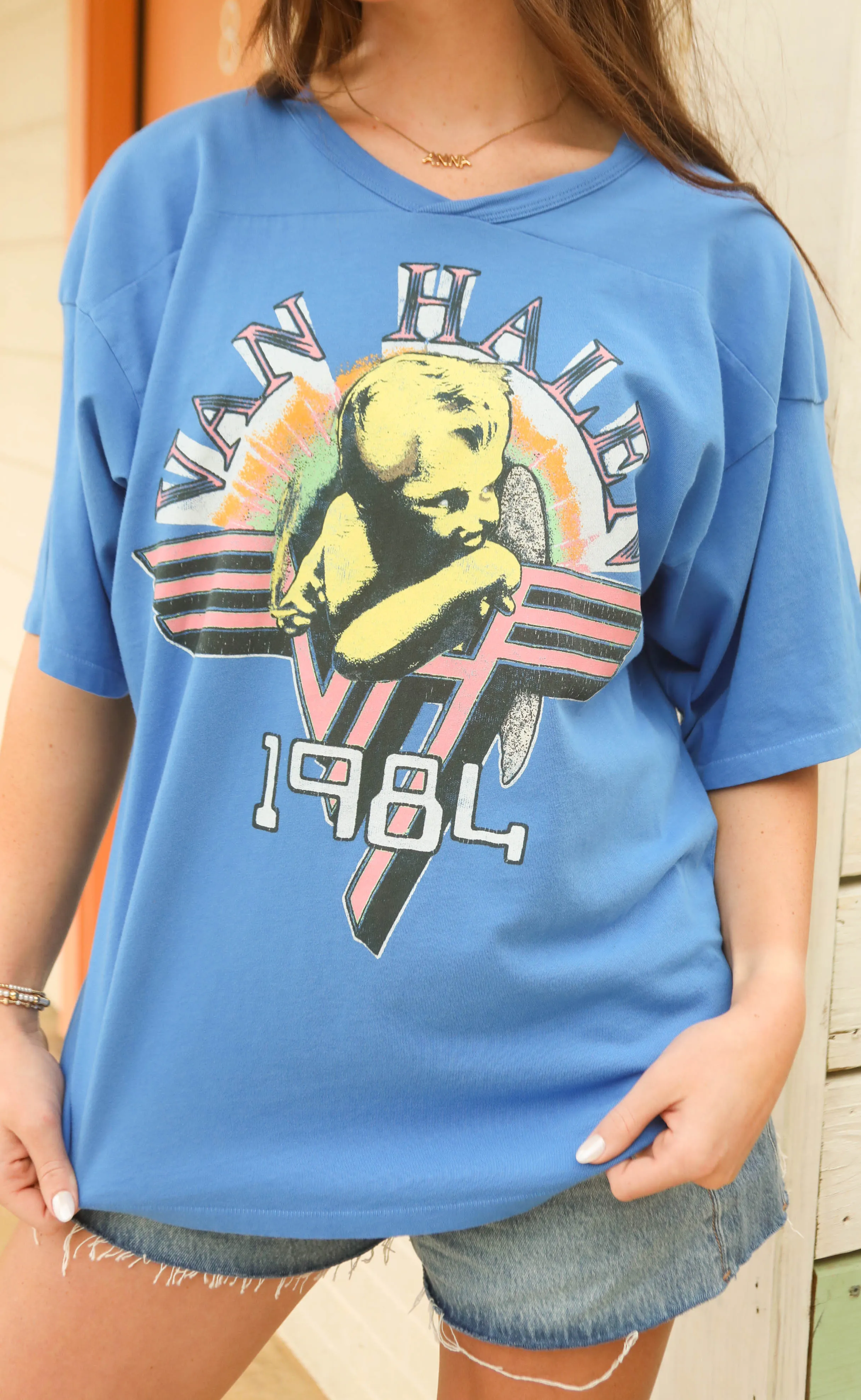 daydreamer: van halen 1984 oversized jersey sold by RIFFRAFF product image thumbnail 2