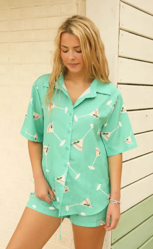 midnight martinis pj set sold by RIFFRAFF