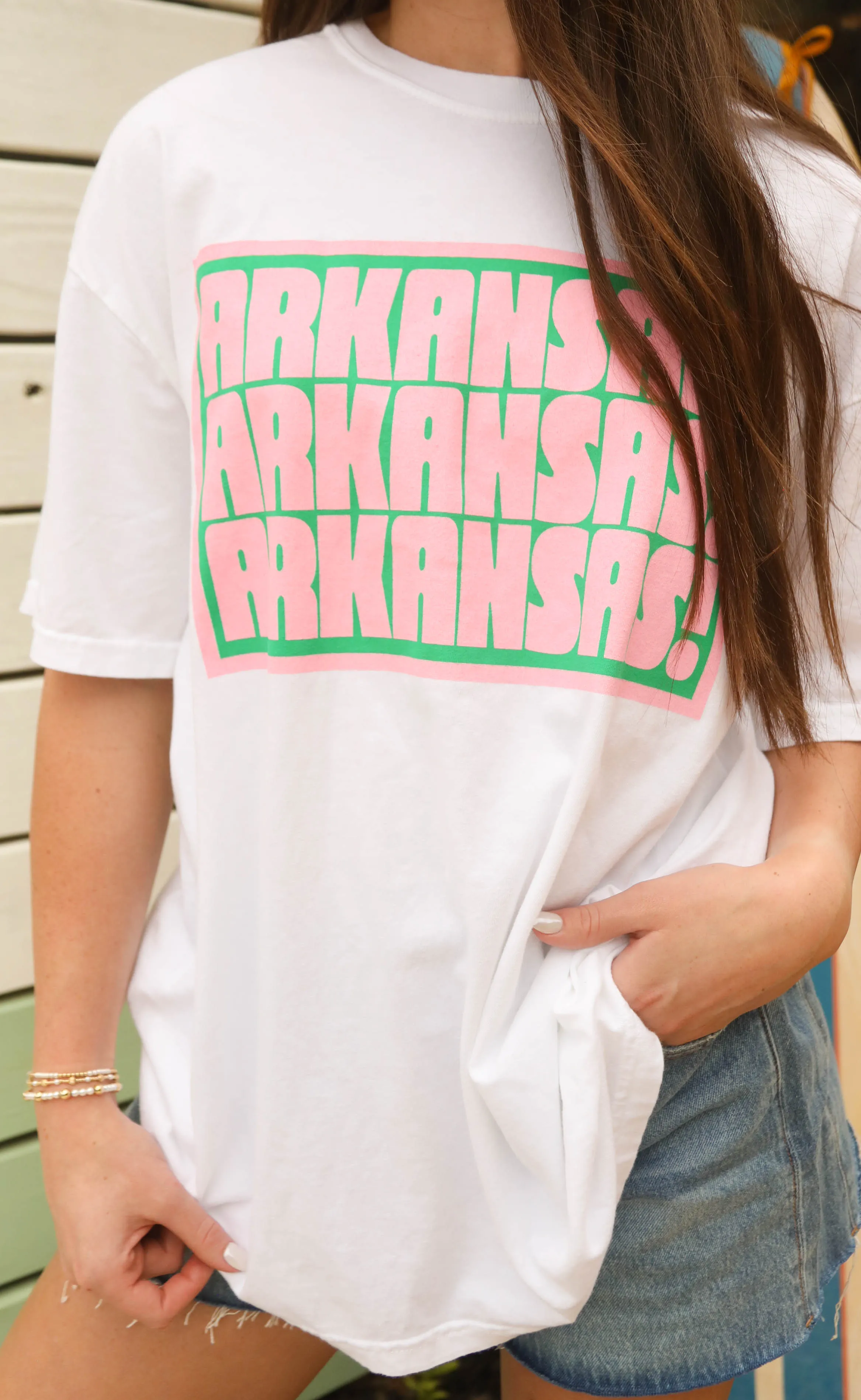 friday + saturday: arkansas! t shirt sold by RIFFRAFF product image thumbnail 2
