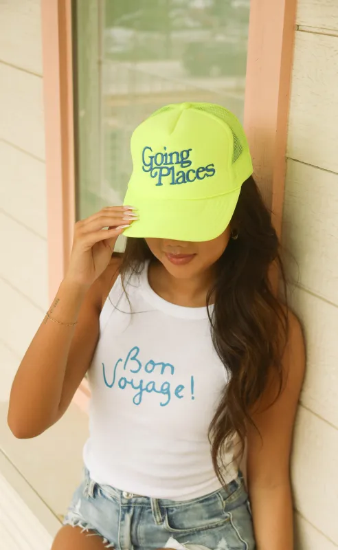 friday + saturday: going places trucker - yellow sold by RIFFRAFF
