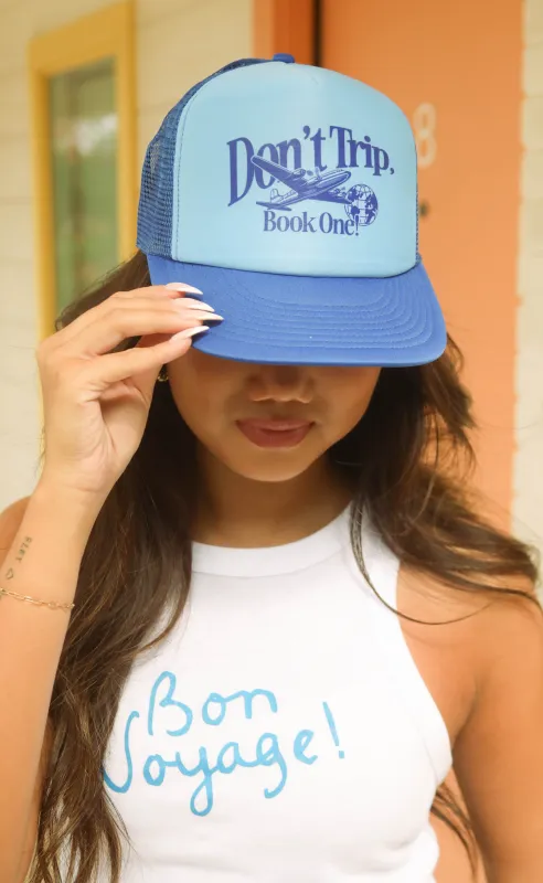 friday + saturday: don't trip trucker hat sold by RIFFRAFF
