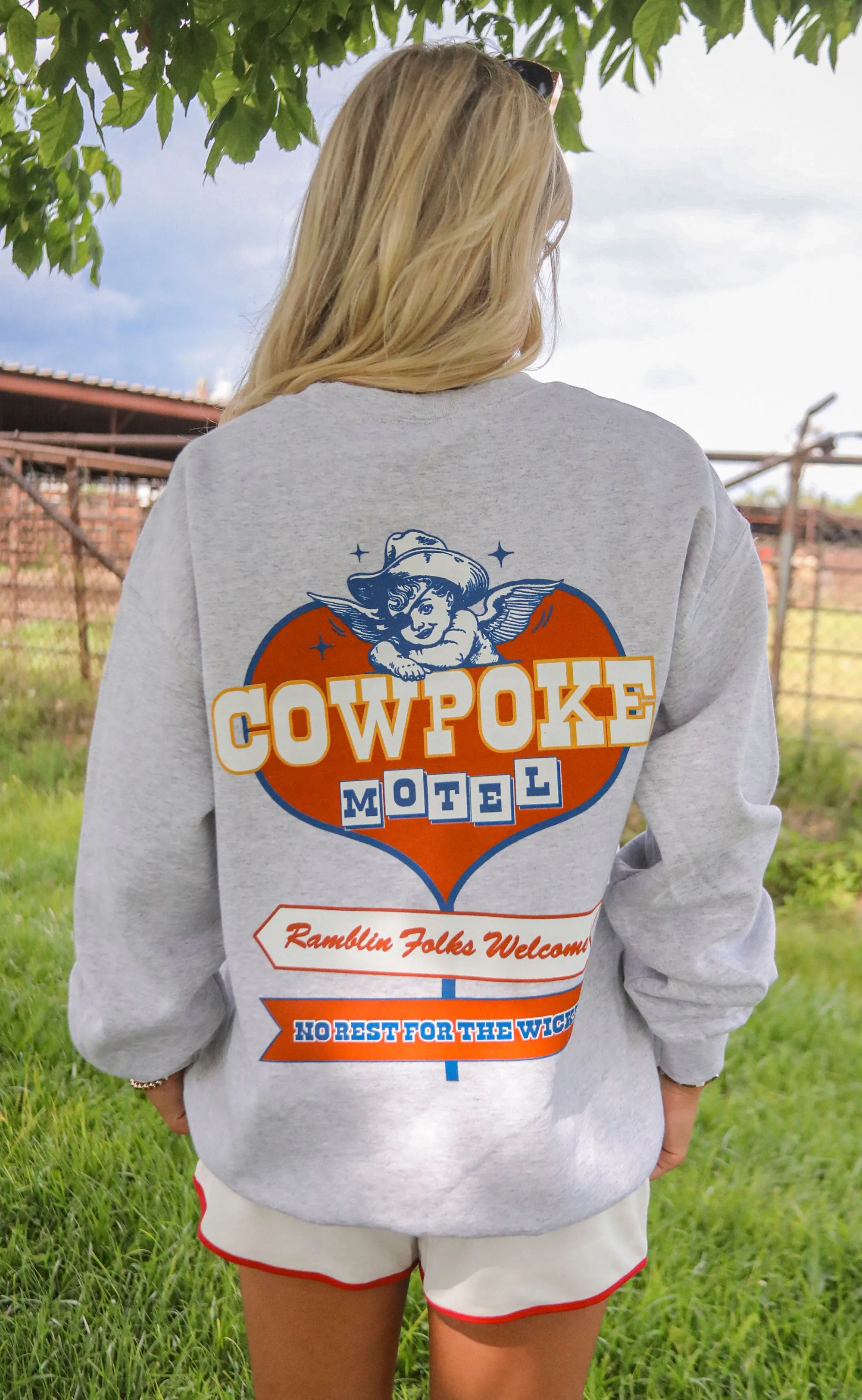 charlie southern: cowpoke motel sweatshirt sold by RIFFRAFF product image thumbnail 3