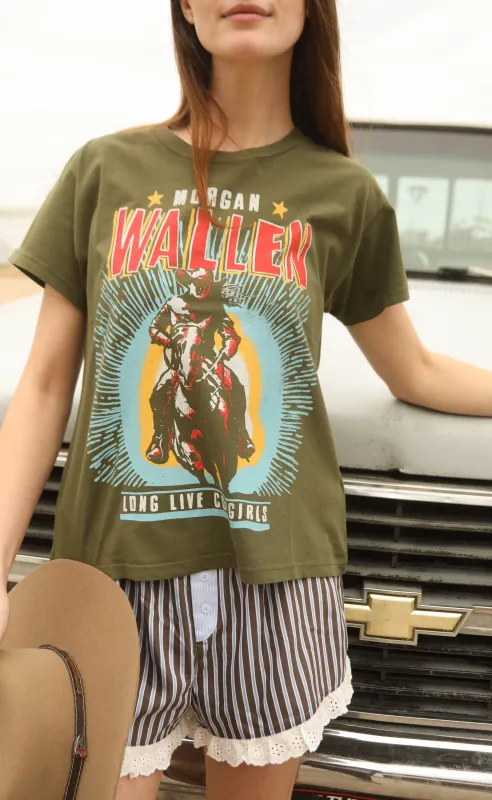 daydreamer: morgan wallen long live cowgirls solo tee sold by RIFFRAFF