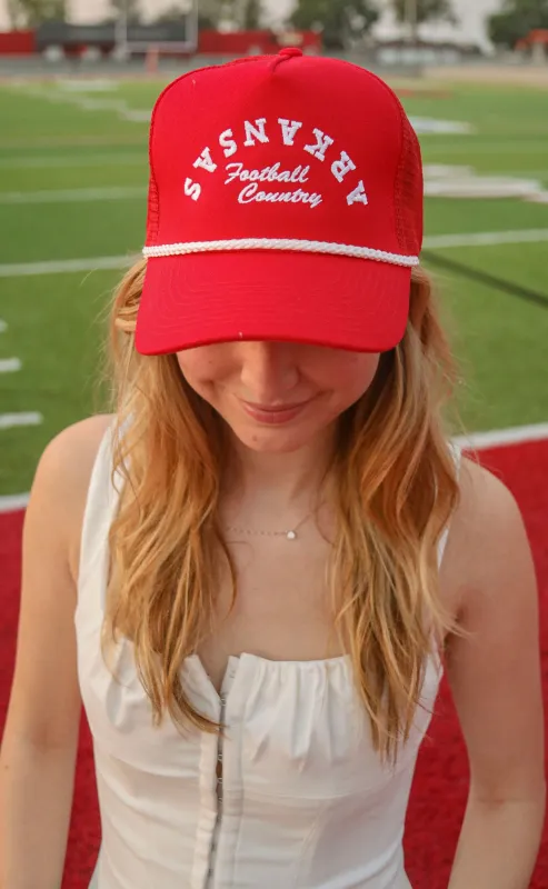 charlie southern: arkansas football country trucker hat sold by RIFFRAFF