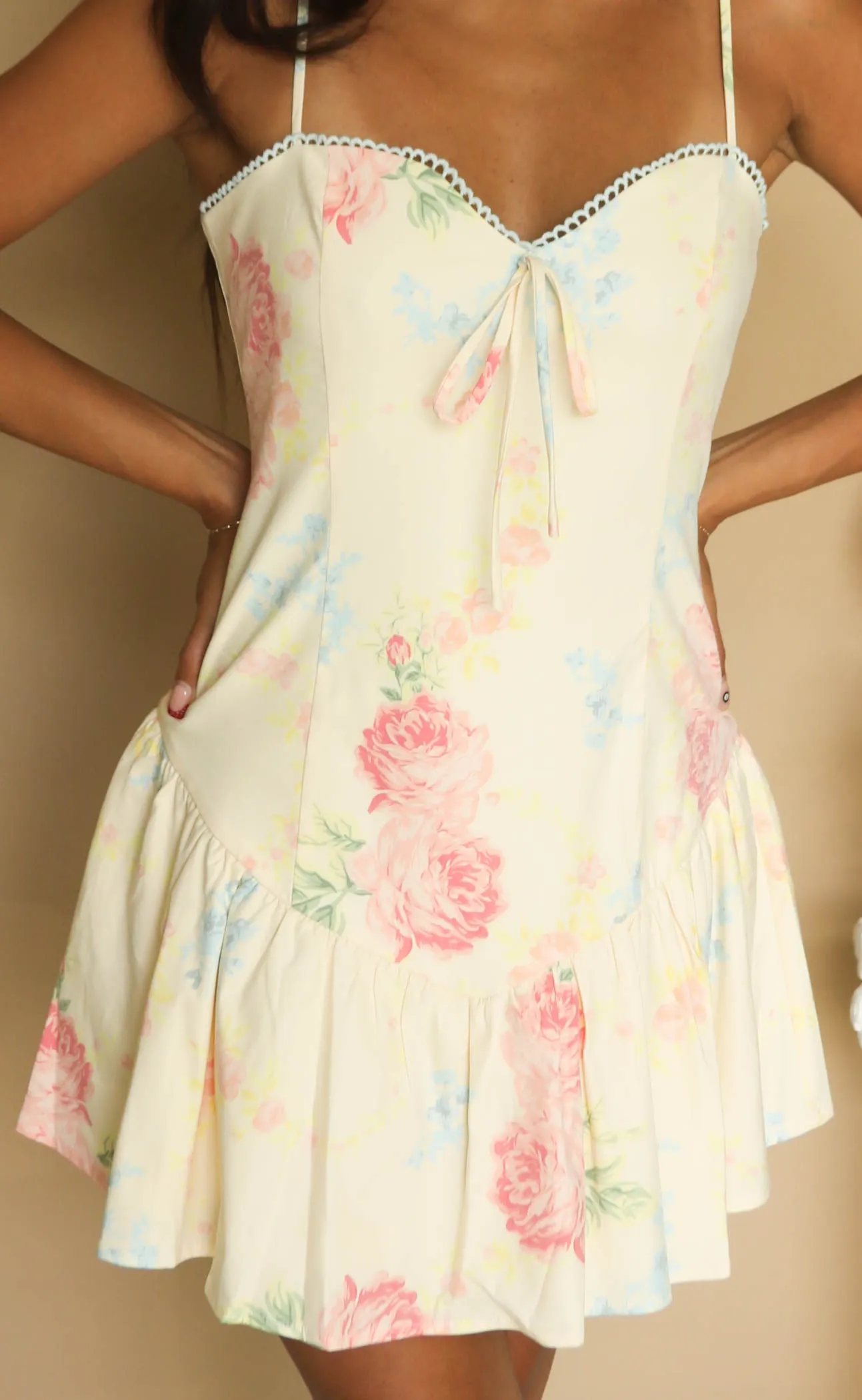 hold me close floral mini dress sold by RIFFRAFF product image thumbnail 2