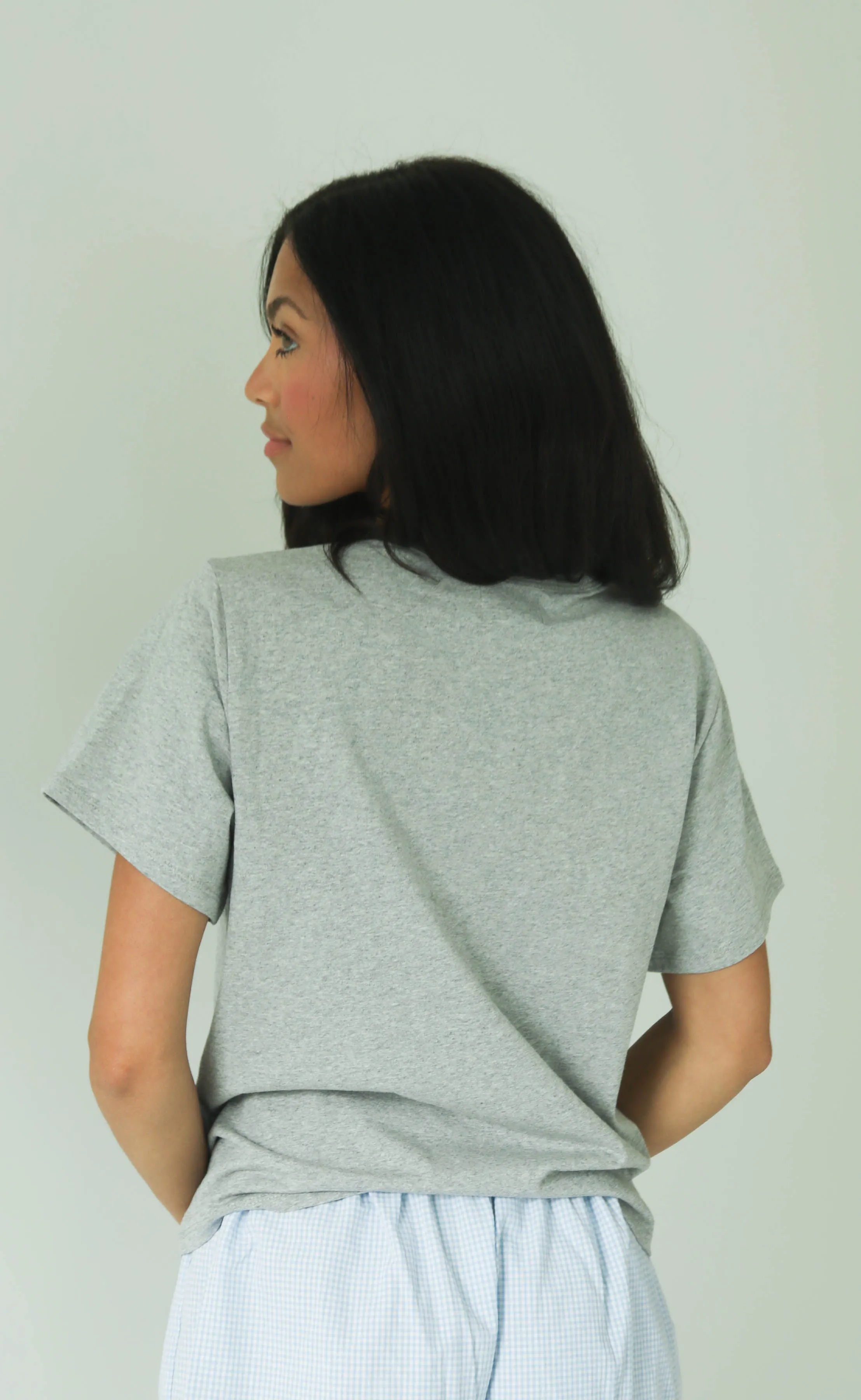 core basic tee - heather grey sold by RIFFRAFF product image thumbnail 4