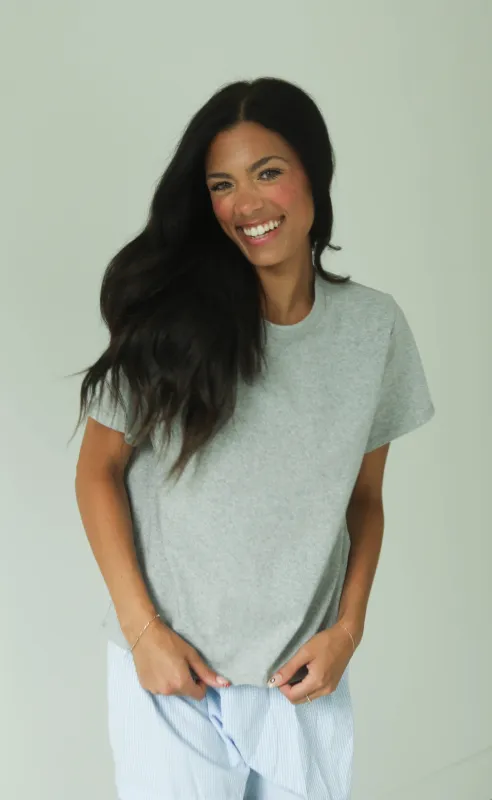 core basic tee - heather grey sold by RIFFRAFF