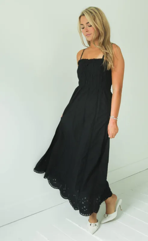 z supply: dani embroidered midi dress sold by RIFFRAFF