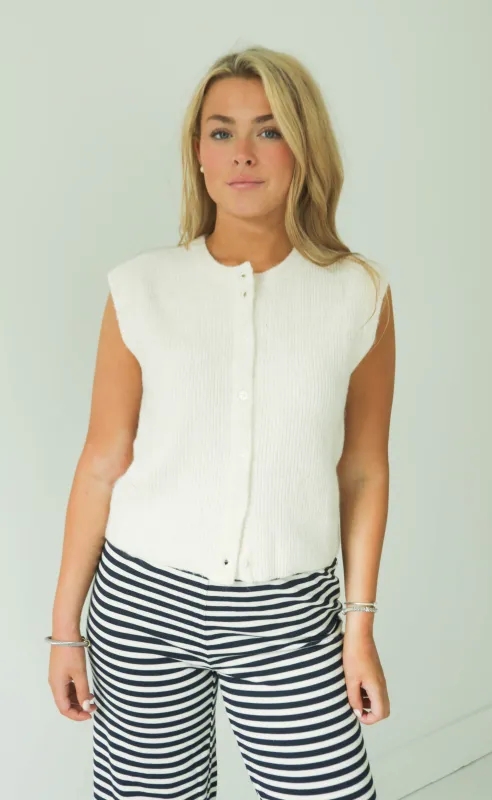 look after you sleeveless knit vest sold by RIFFRAFF