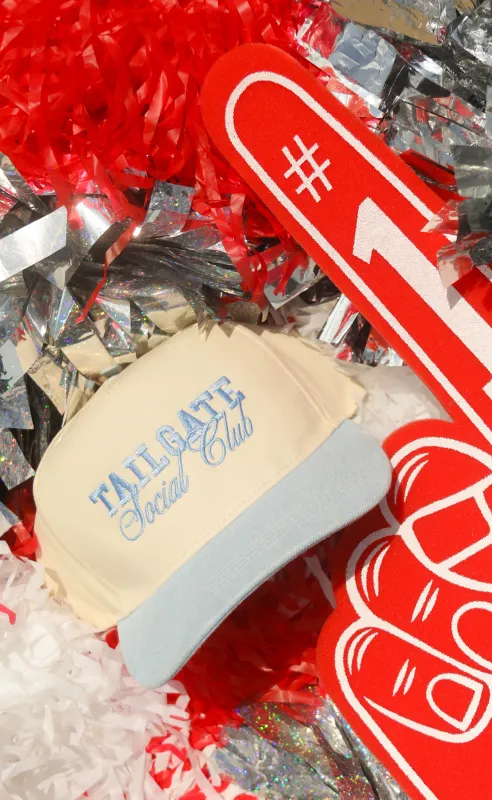 charlie southern: tailgate social club trucker - denim sold by RIFFRAFF