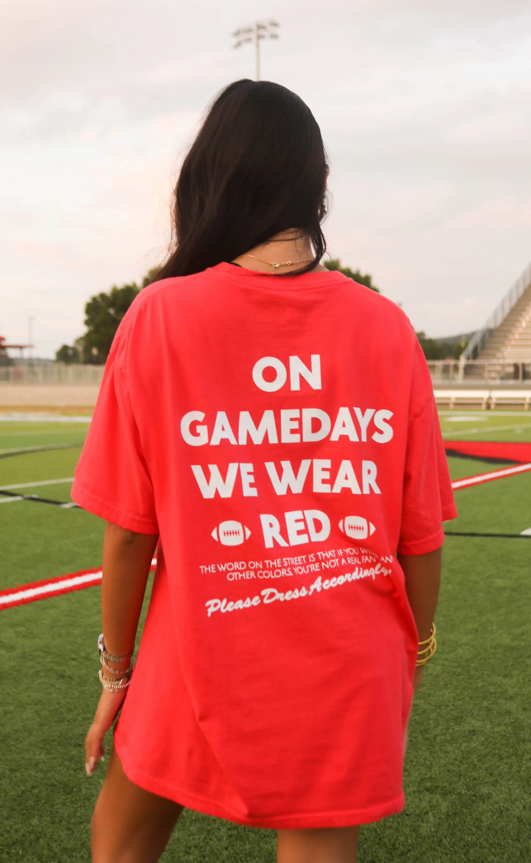 charlie southern: gamedays we wear red tee sold by RIFFRAFF product image thumbnail 3