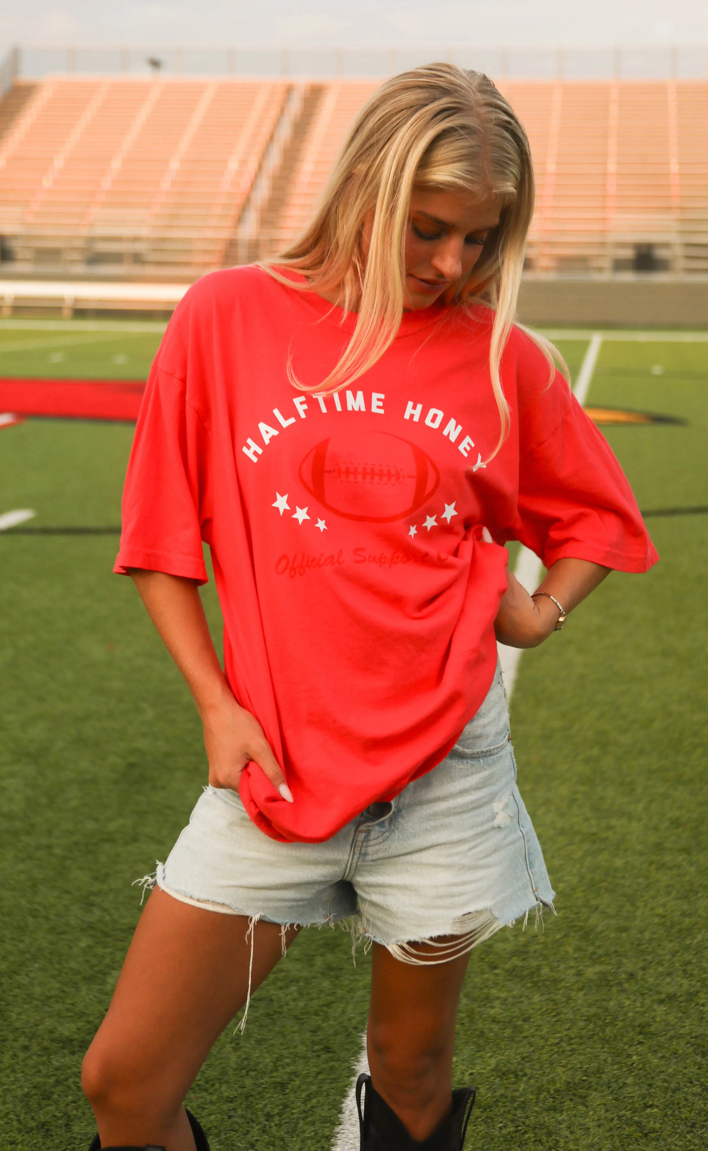 friday + saturday: halftime honey tee sold by RIFFRAFF product image thumbnail 2