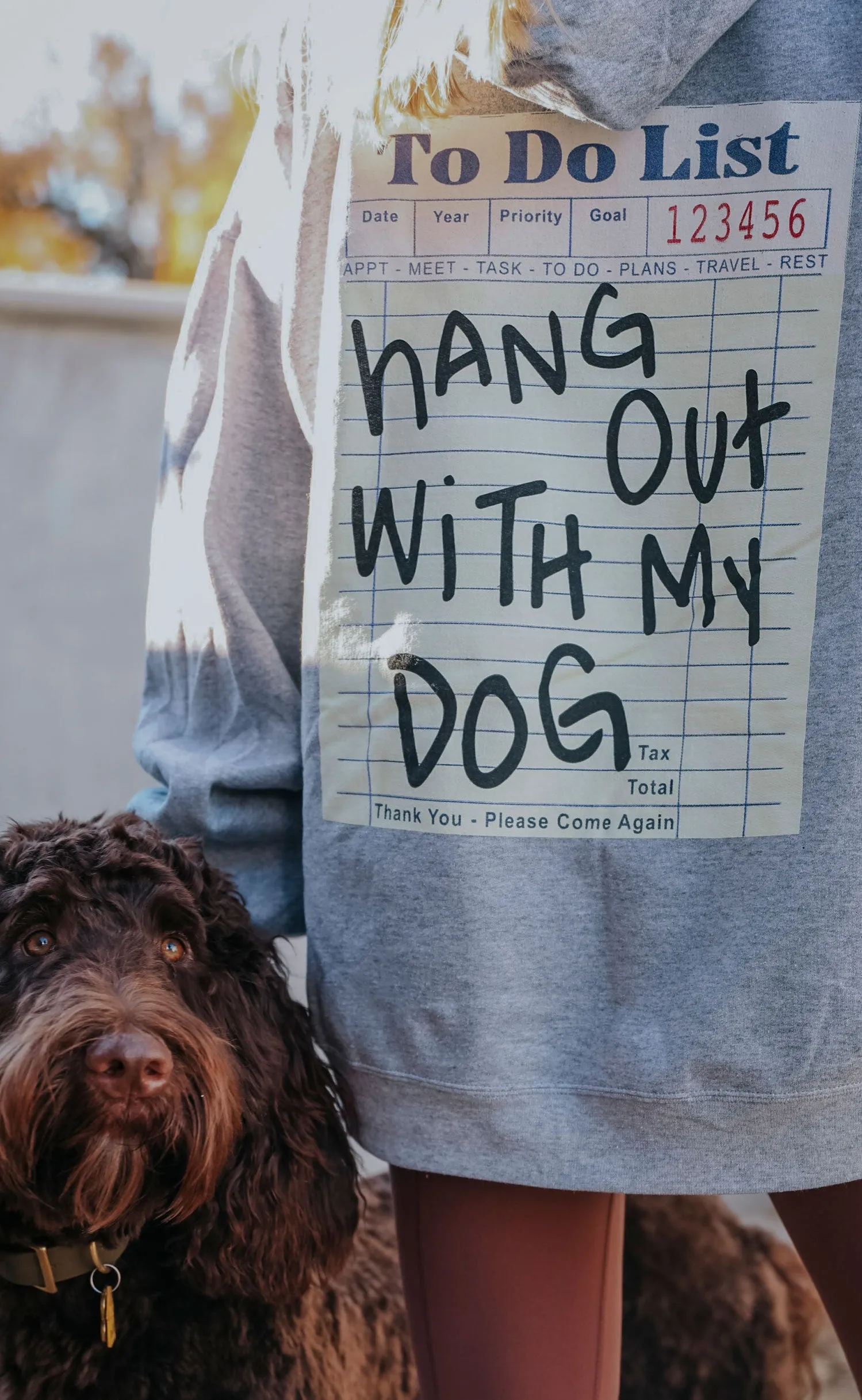 friday + saturday: hang out with my dog hoodie sold by RIFFRAFF product image thumbnail 5