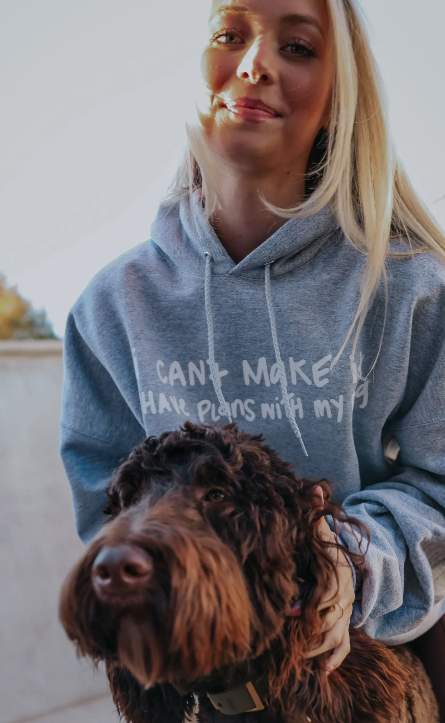 friday + saturday: hang out with my dog hoodie sold by RIFFRAFF product image thumbnail 4