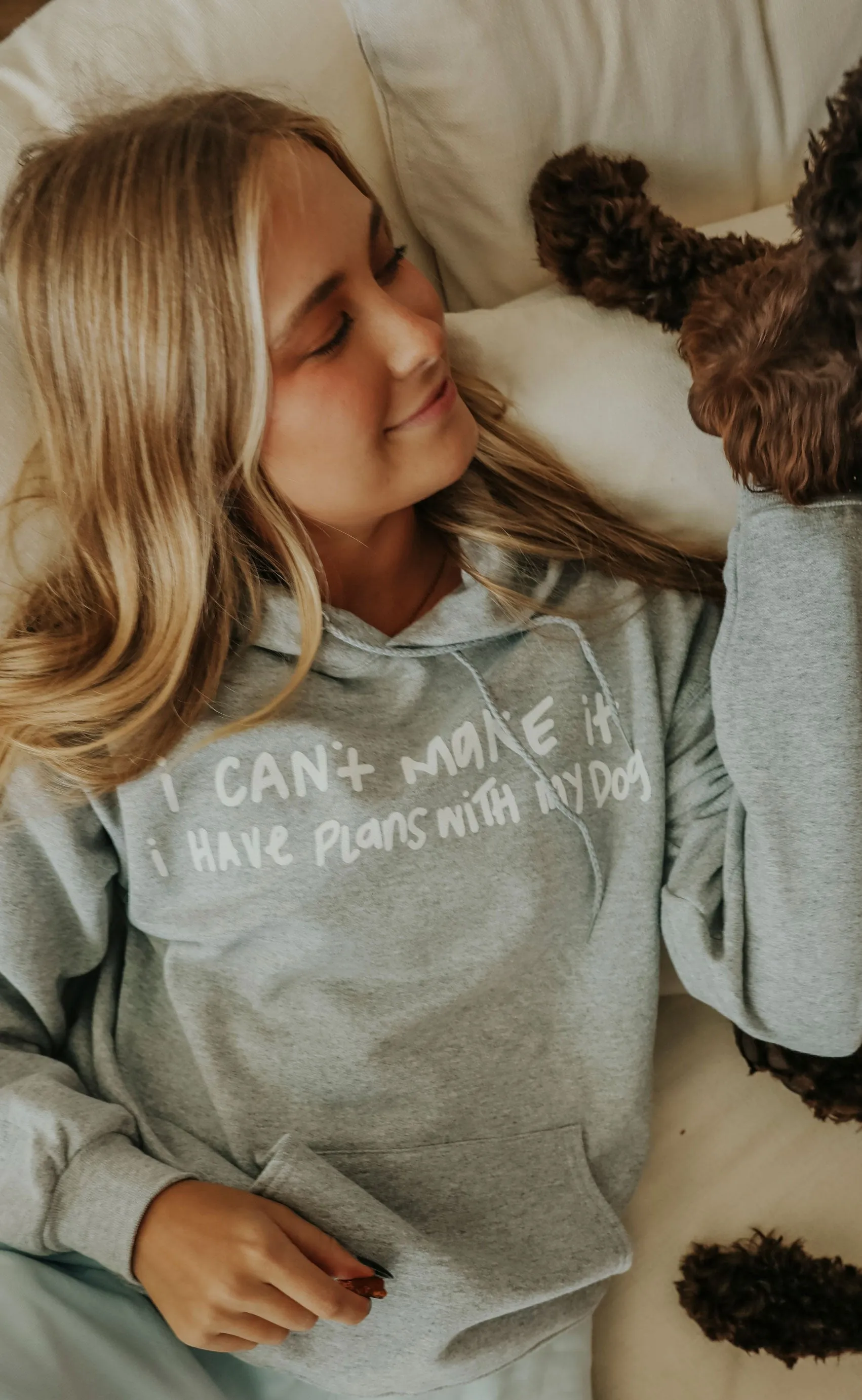 friday + saturday: hang out with my dog hoodie sold by RIFFRAFF product image thumbnail 2