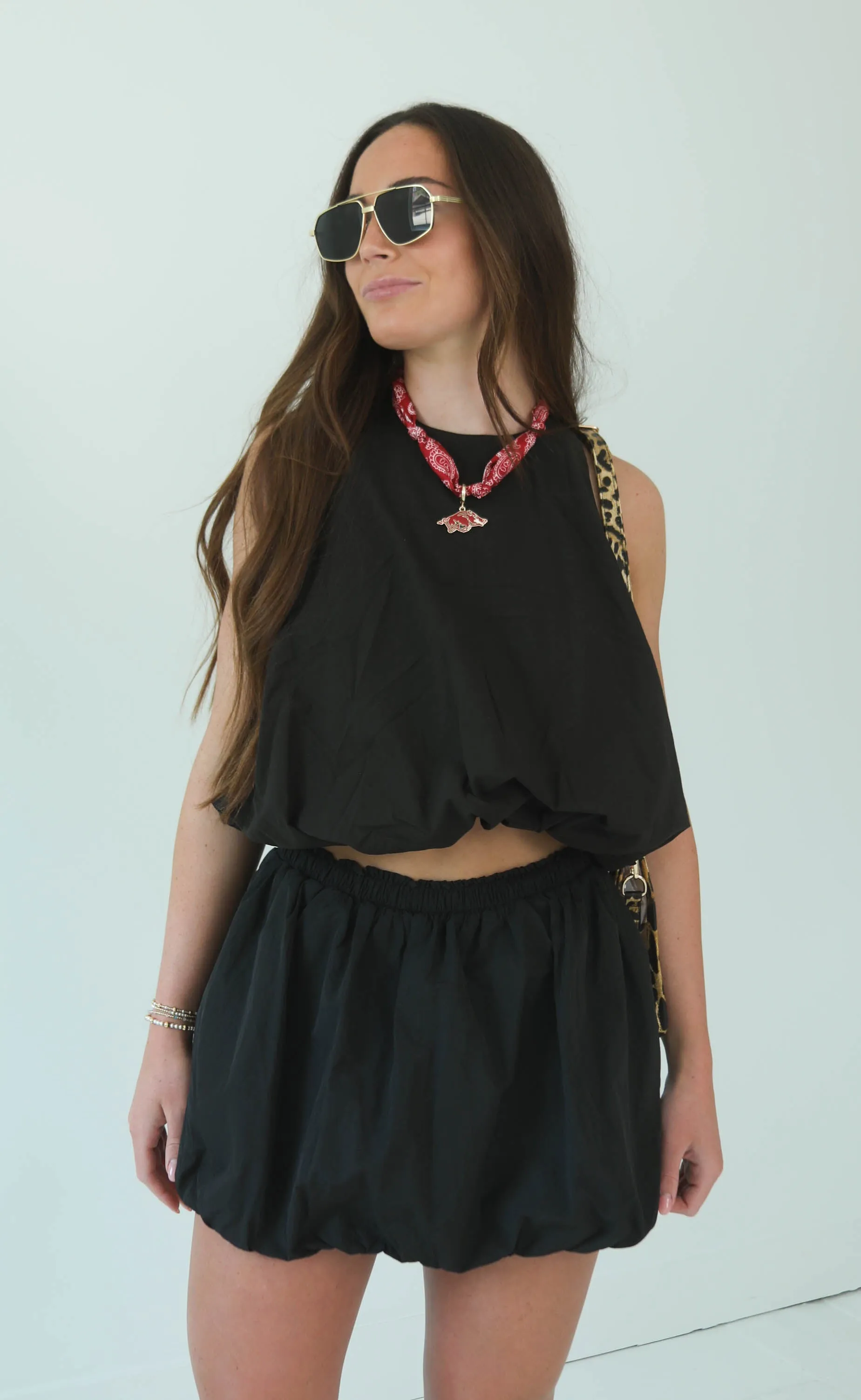 back talk top - black sold by RIFFRAFF product image thumbnail 2