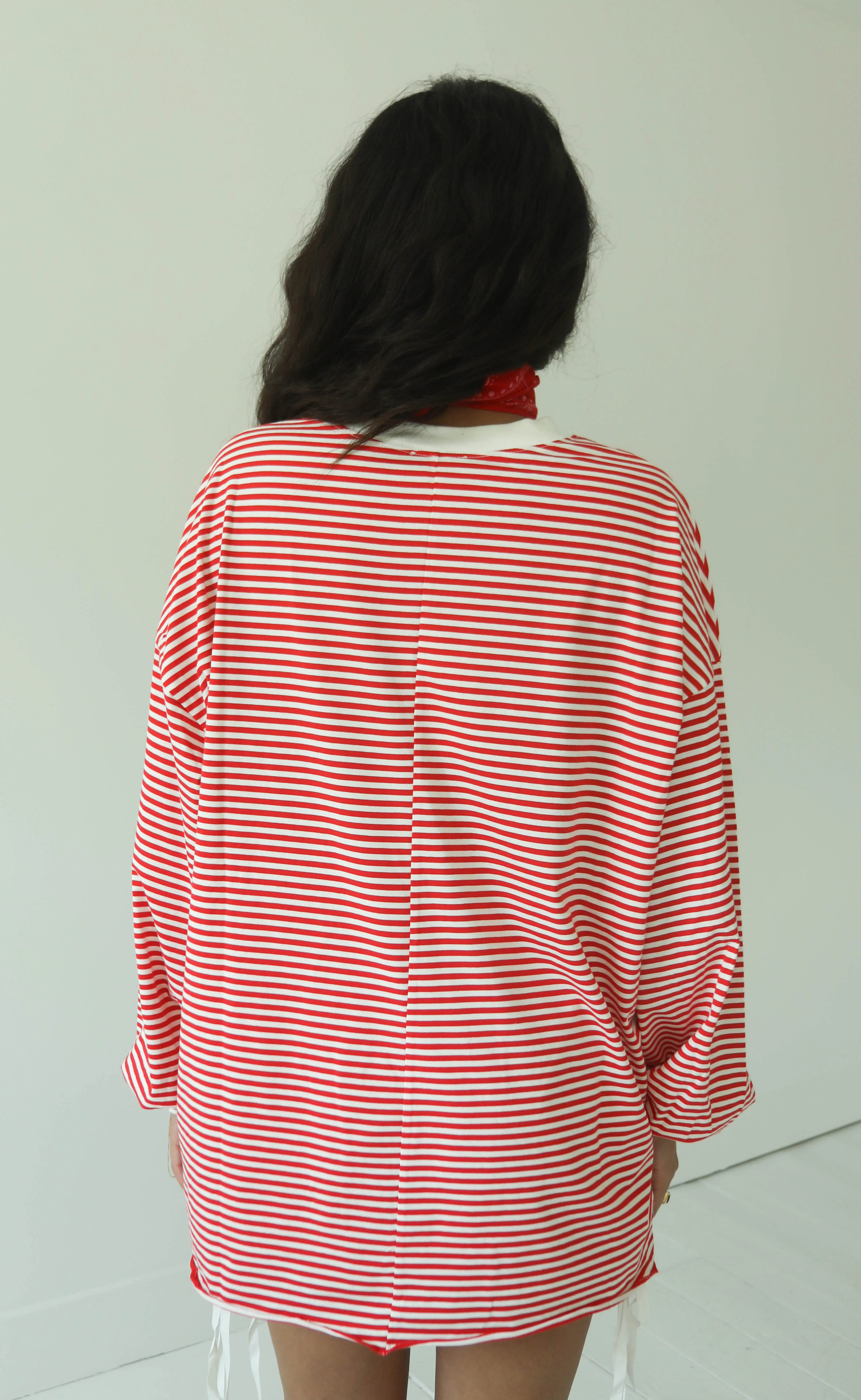 pull me in long sleeve top - red sold by RIFFRAFF product image thumbnail 3