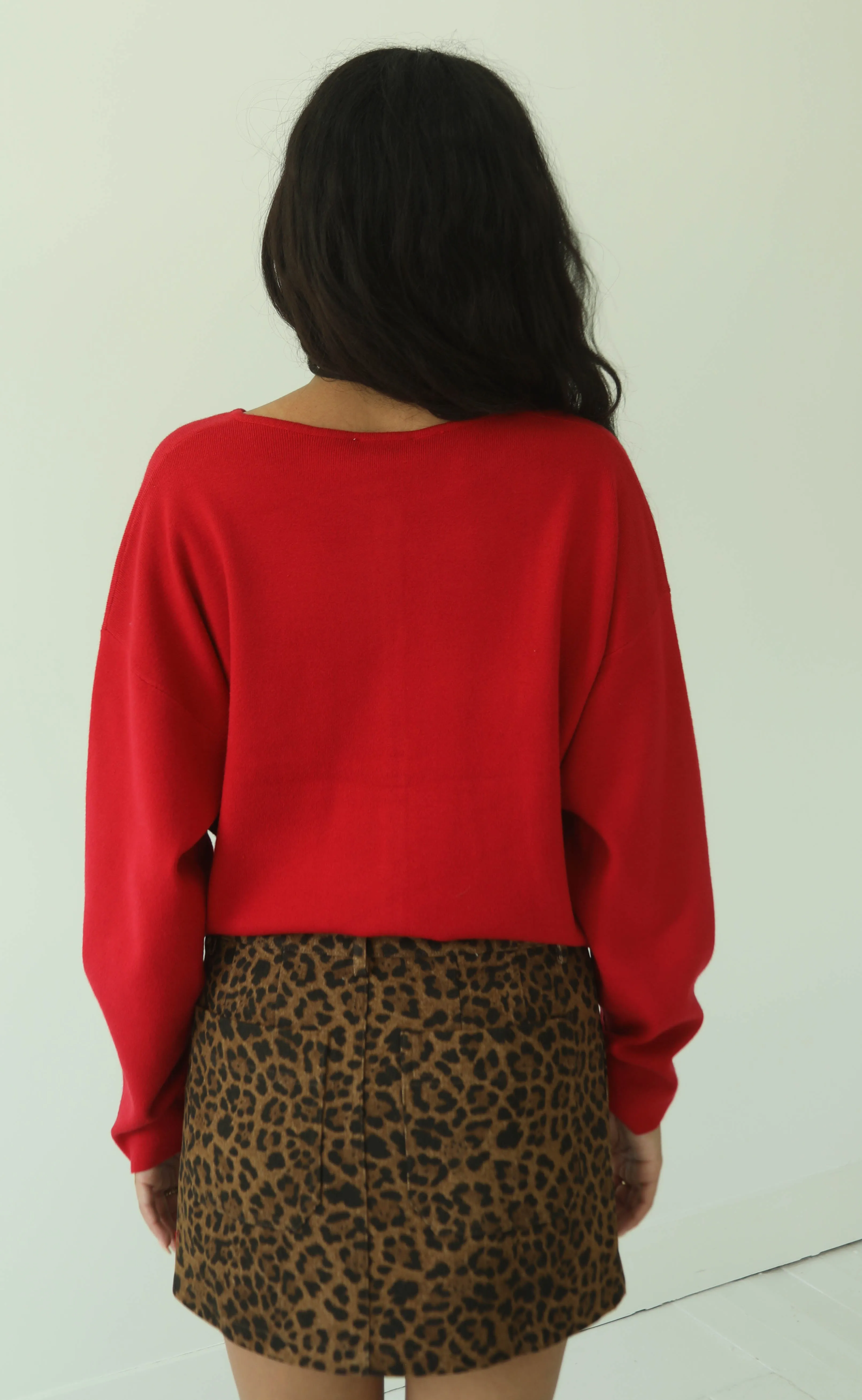 caught my eye sweater cardigan - red sold by RIFFRAFF product image thumbnail 3