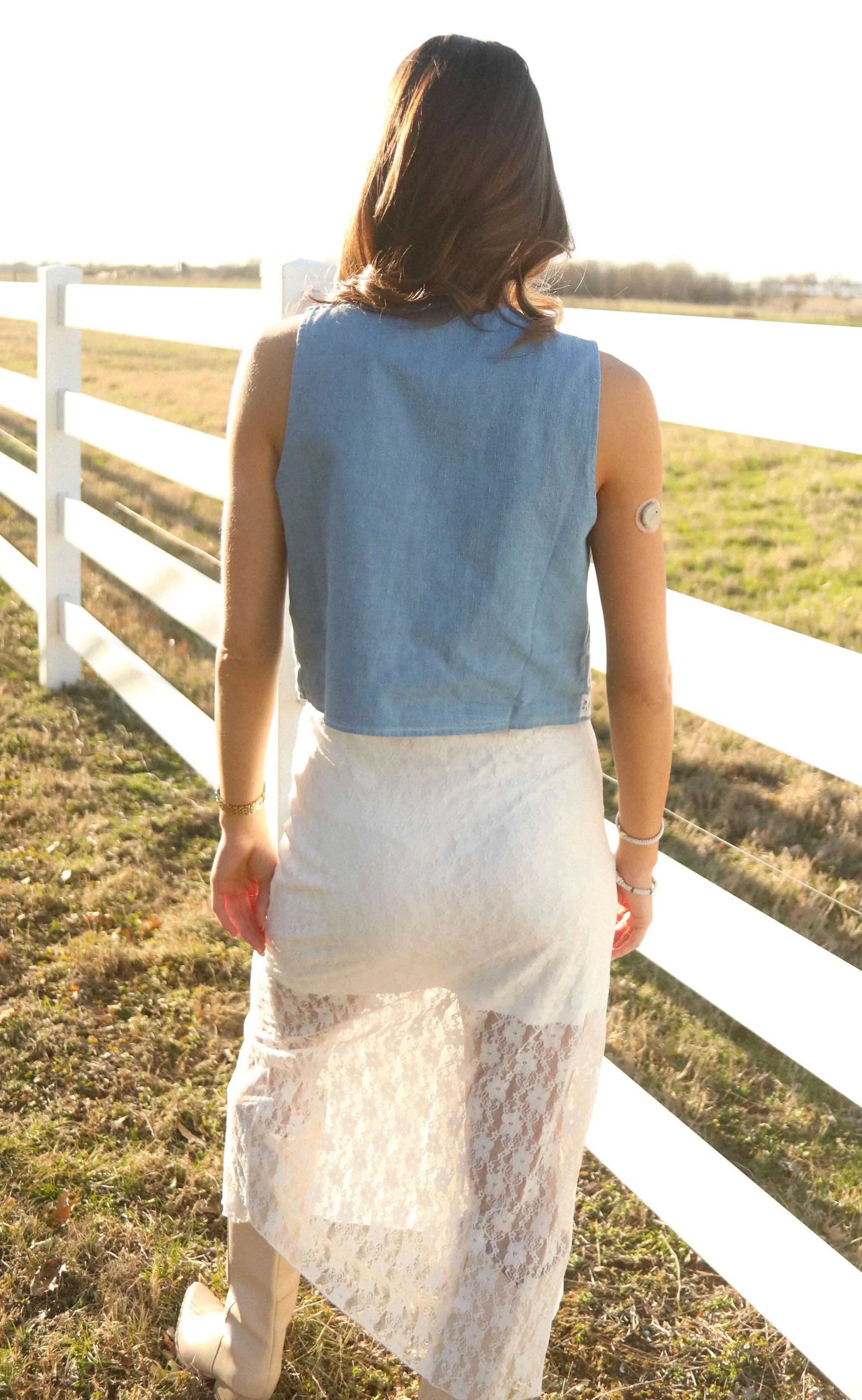 that's so true denim top sold by RIFFRAFF product image thumbnail 4