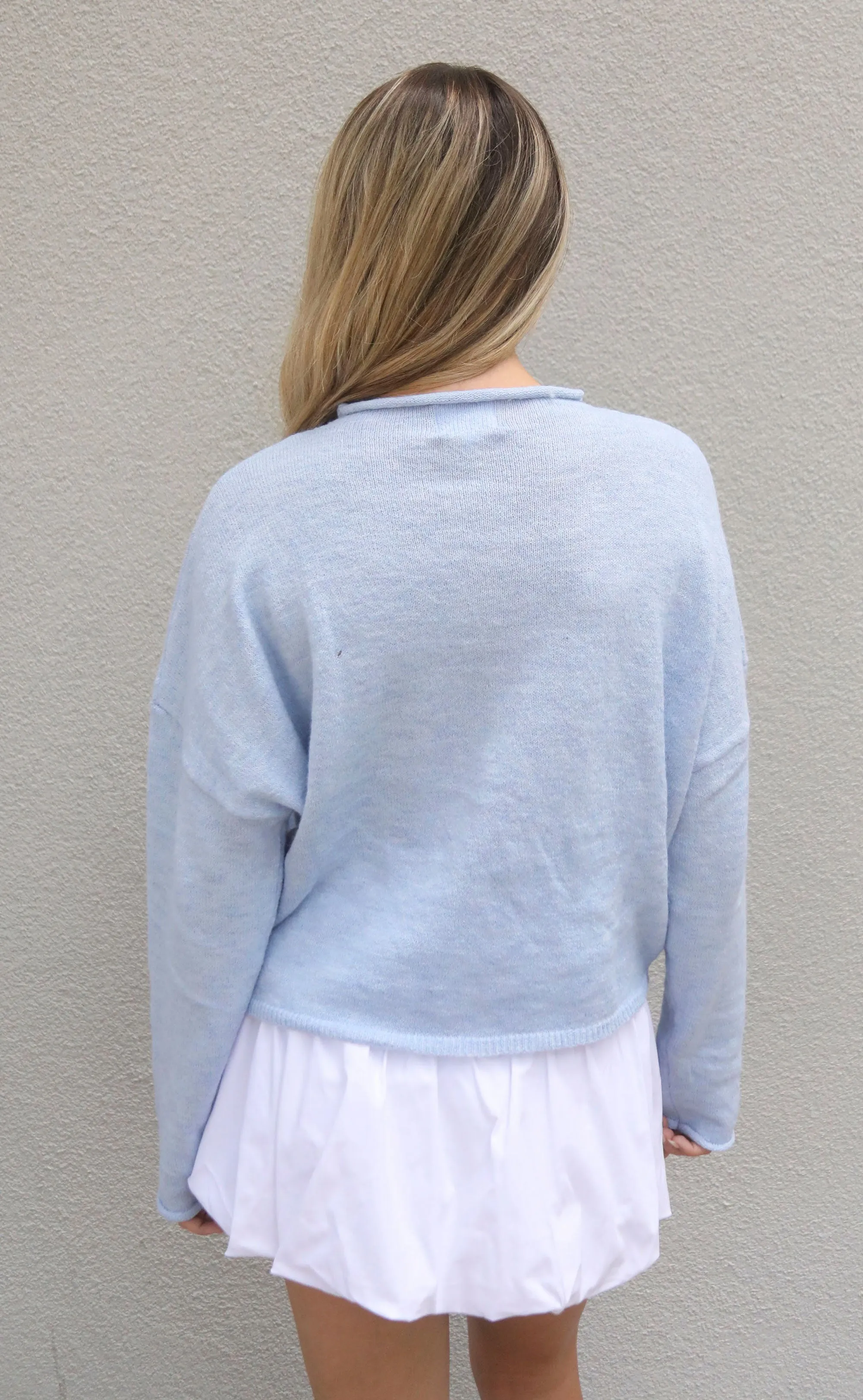 beat of your heart cardigan - blue sold by RIFFRAFF product image thumbnail 2