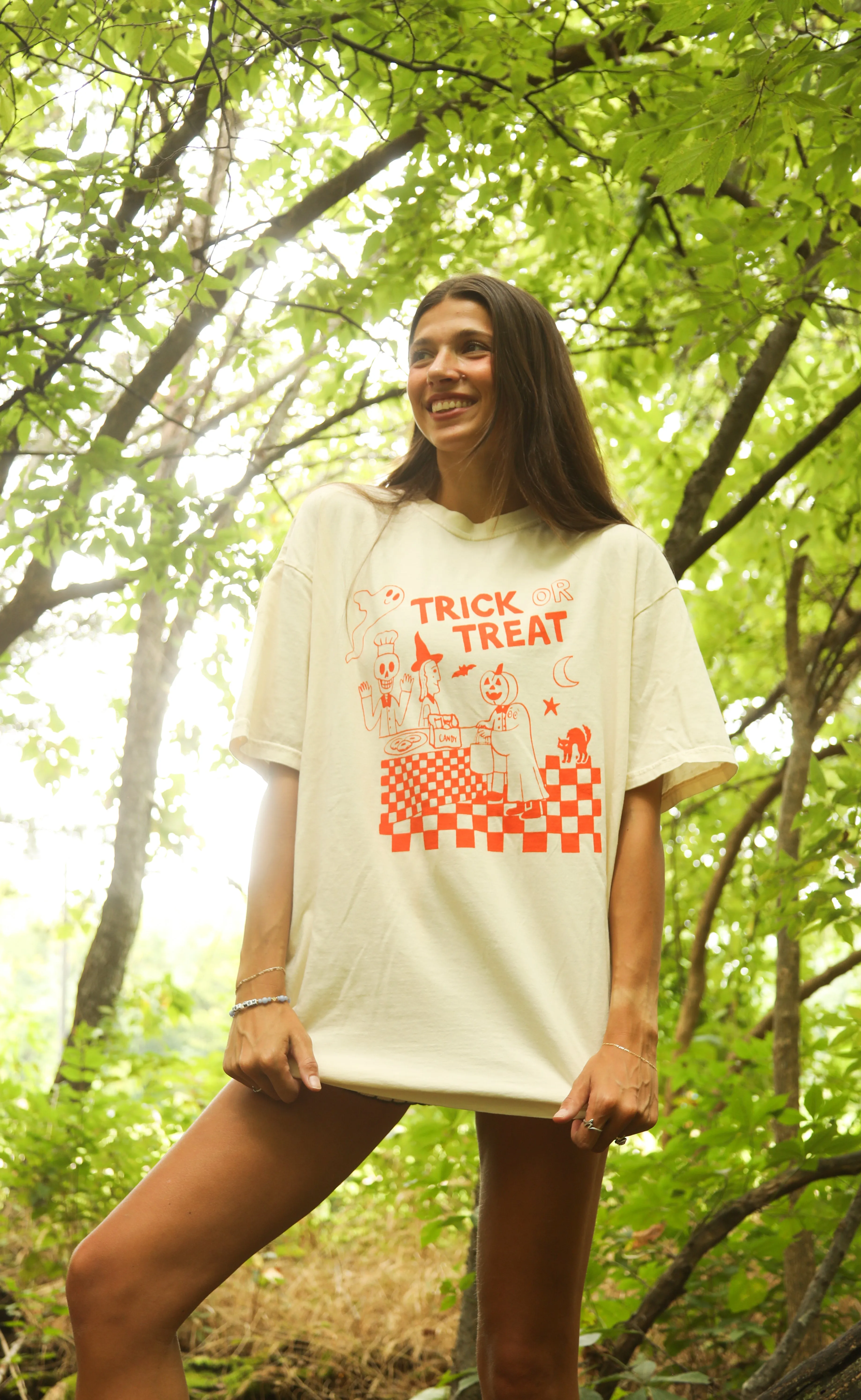 friday + saturday: trick or treat tee sold by RIFFRAFF product image thumbnail 2