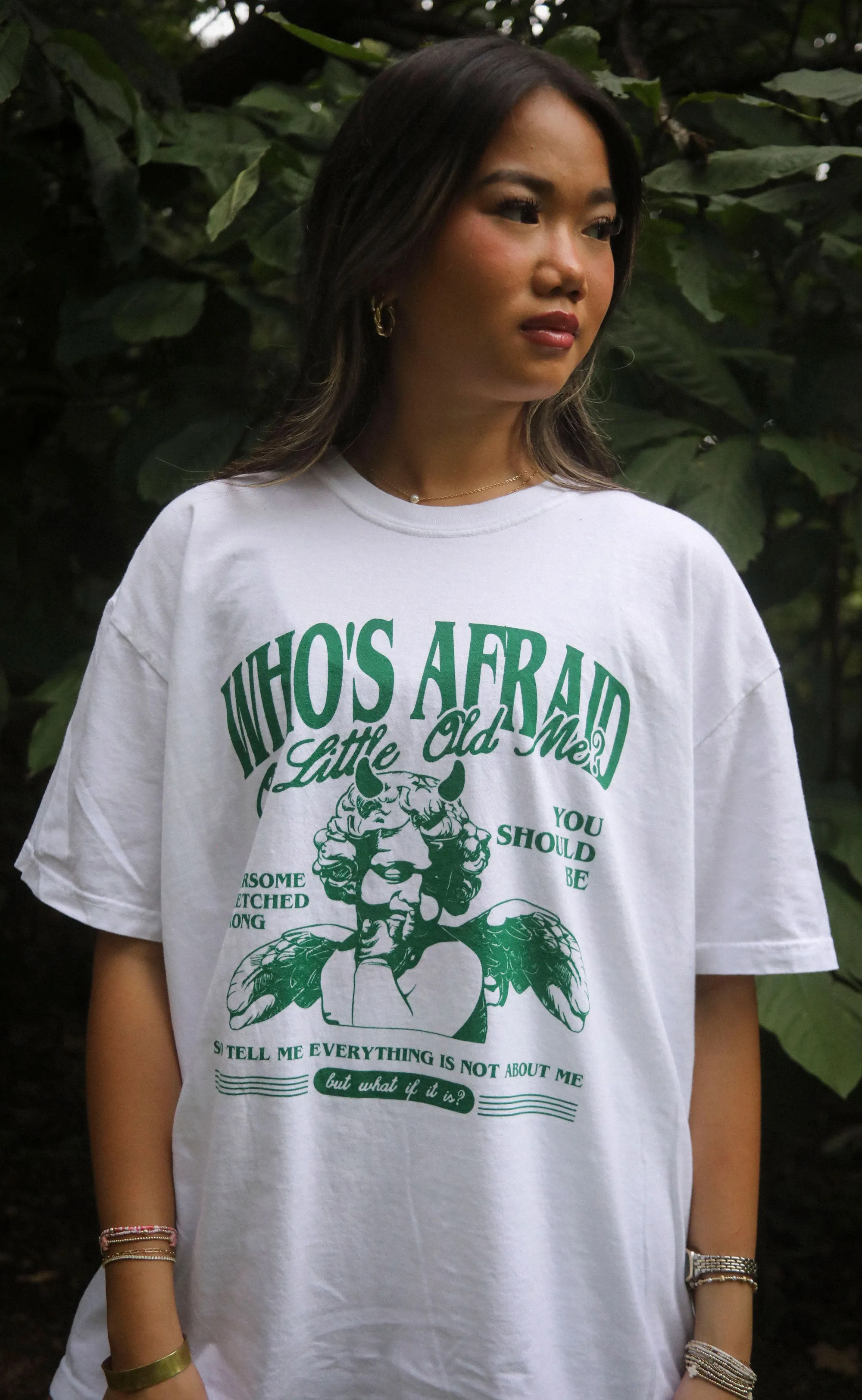 friday + saturday: little old me t shirt sold by RIFFRAFF product image thumbnail 3