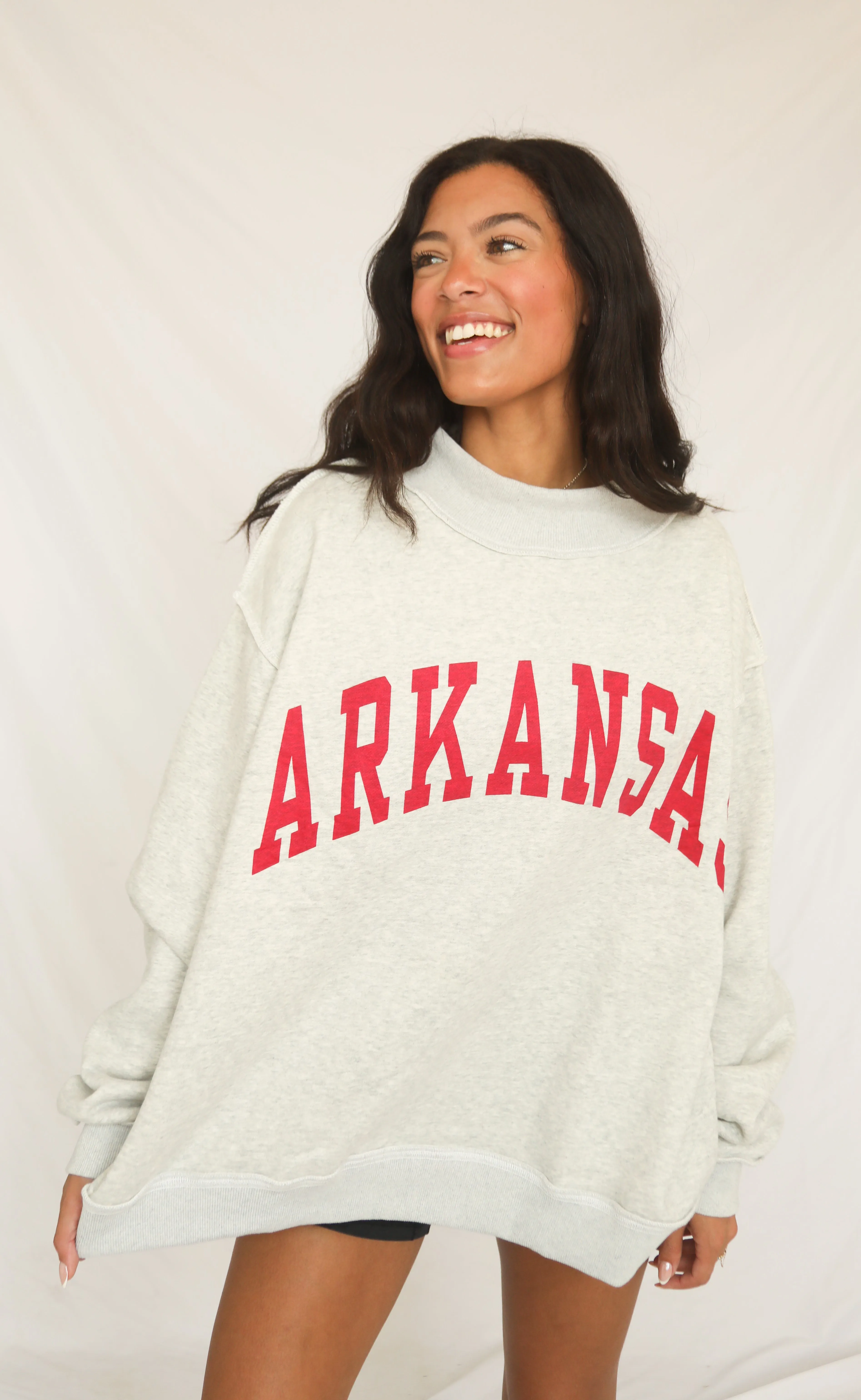arkansas reversible mock neck sweatshirt sold by RIFFRAFF