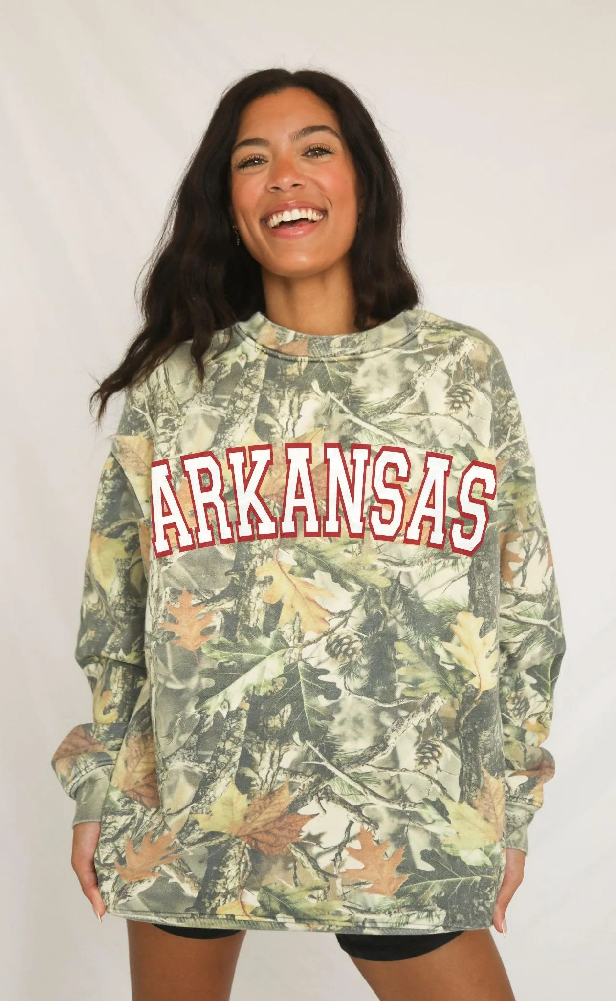charlie southern: arkansas camo sweatshirt sold by RIFFRAFF