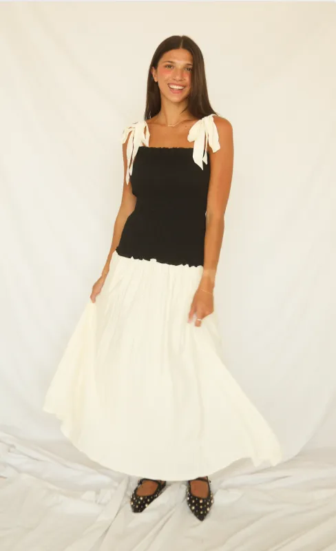 checkmate smocked midi dress sold by RIFFRAFF