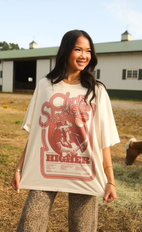 daydreamer: chris stapleton higher tour os tee sold by RIFFRAFF