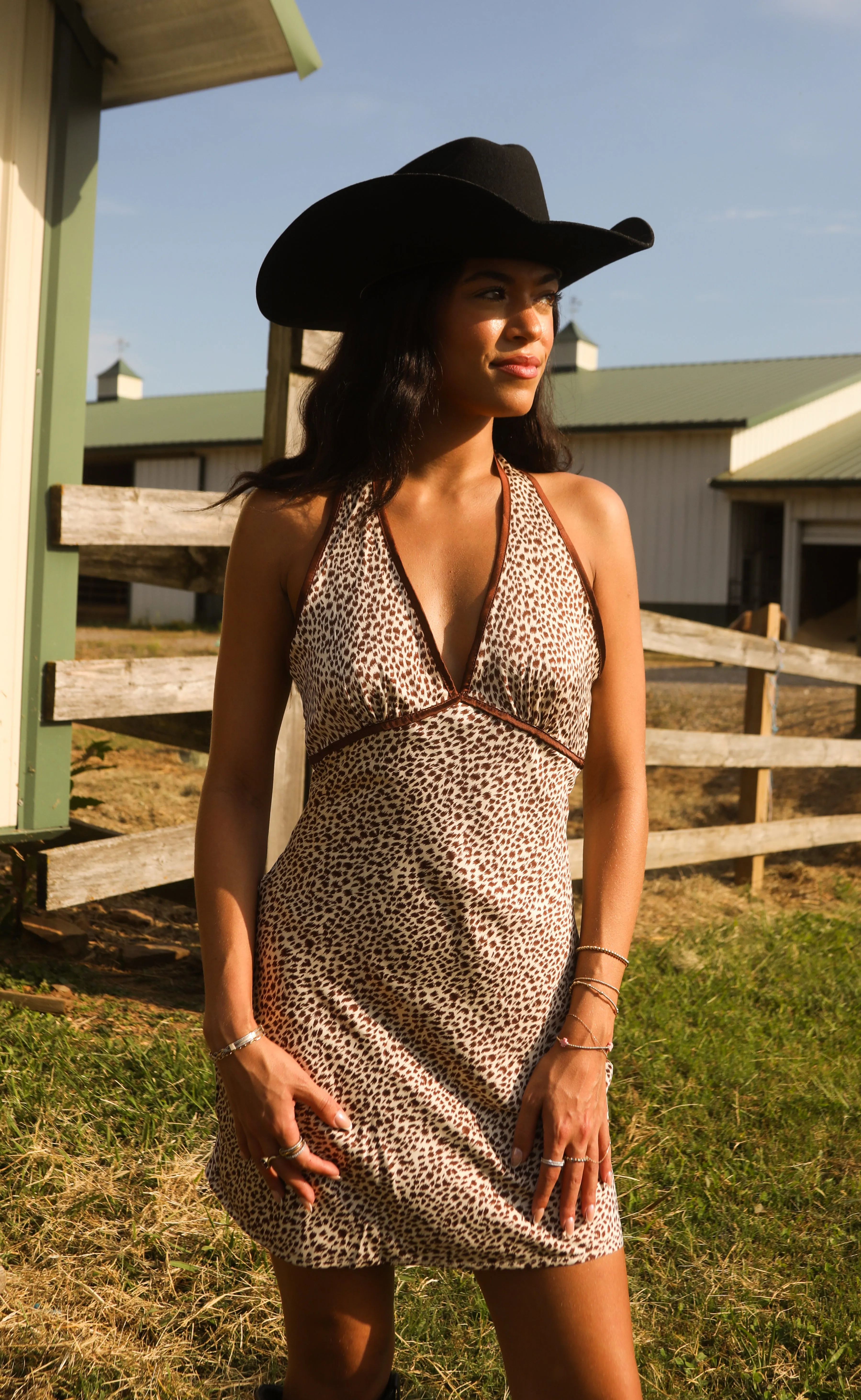 call of the wild halter mini dress sold by RIFFRAFF product image thumbnail 2