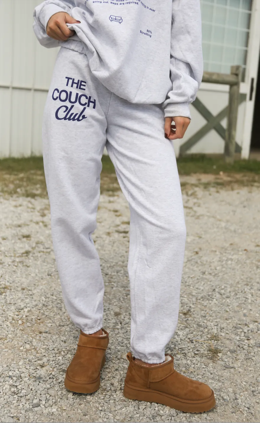 charlie southern: couch club sweatpants - ash sold by RIFFRAFF