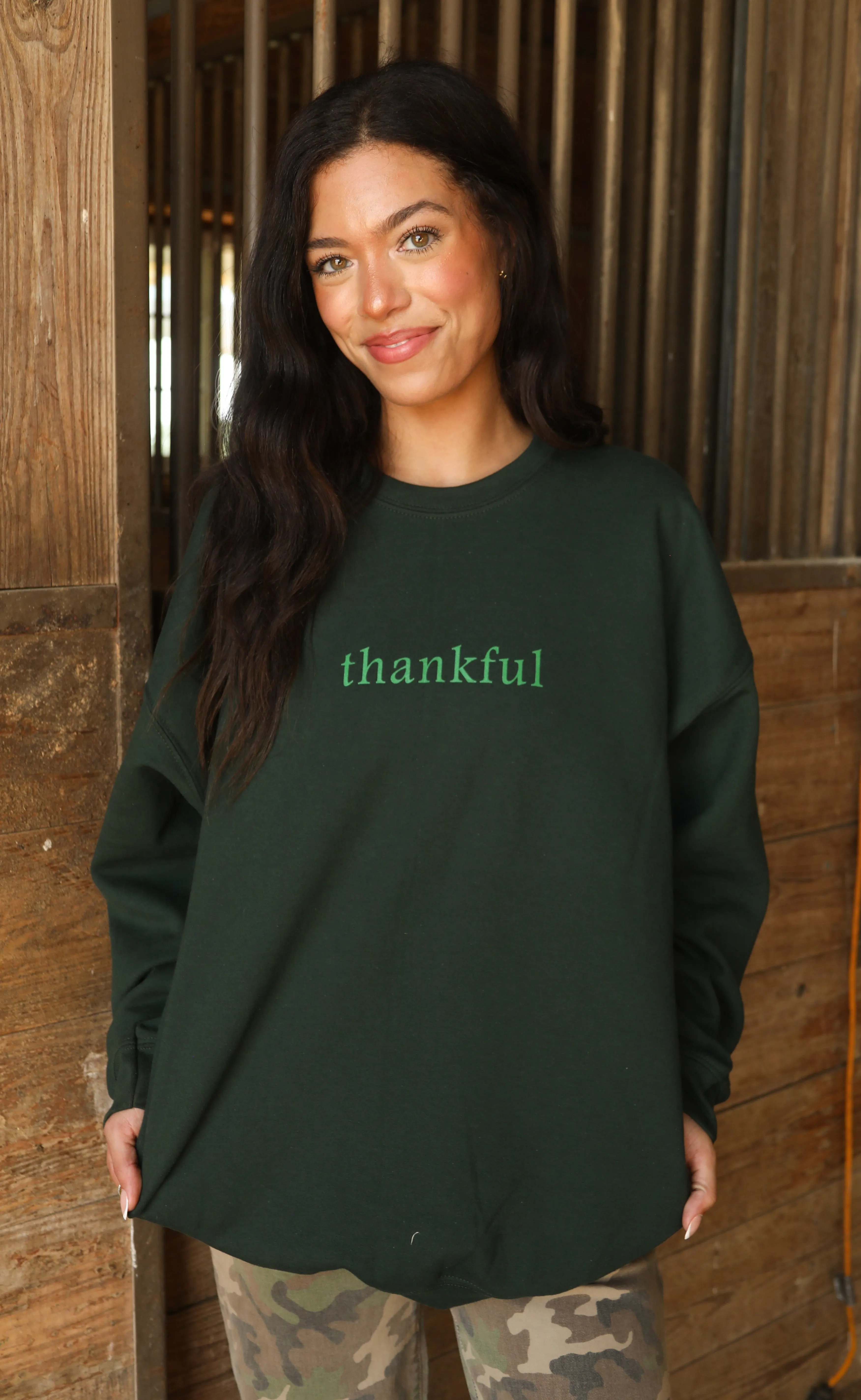 friday + saturday: thankful sweatshirt sold by RIFFRAFF