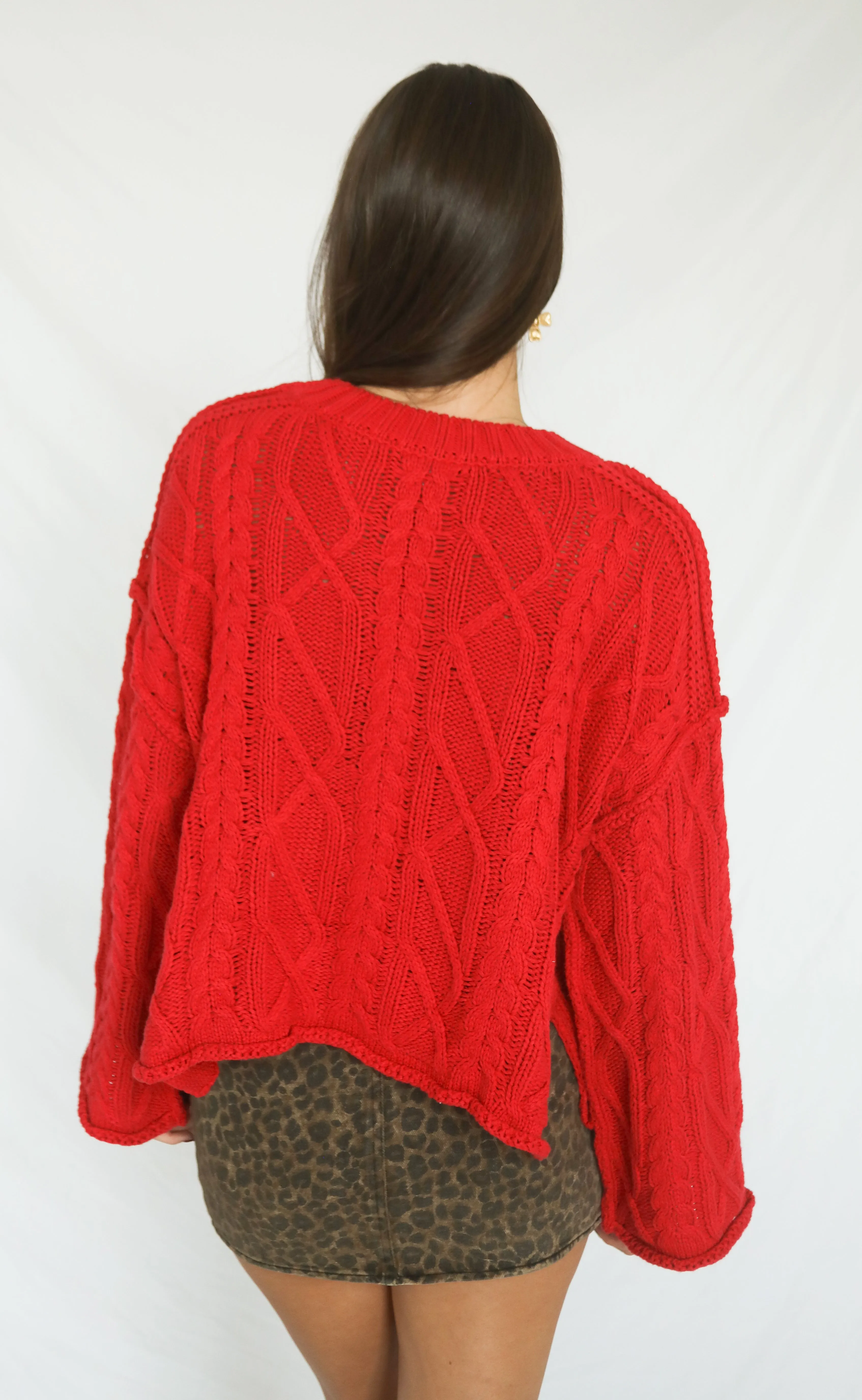 take care cable knit sweater sold by RIFFRAFF product image thumbnail 3