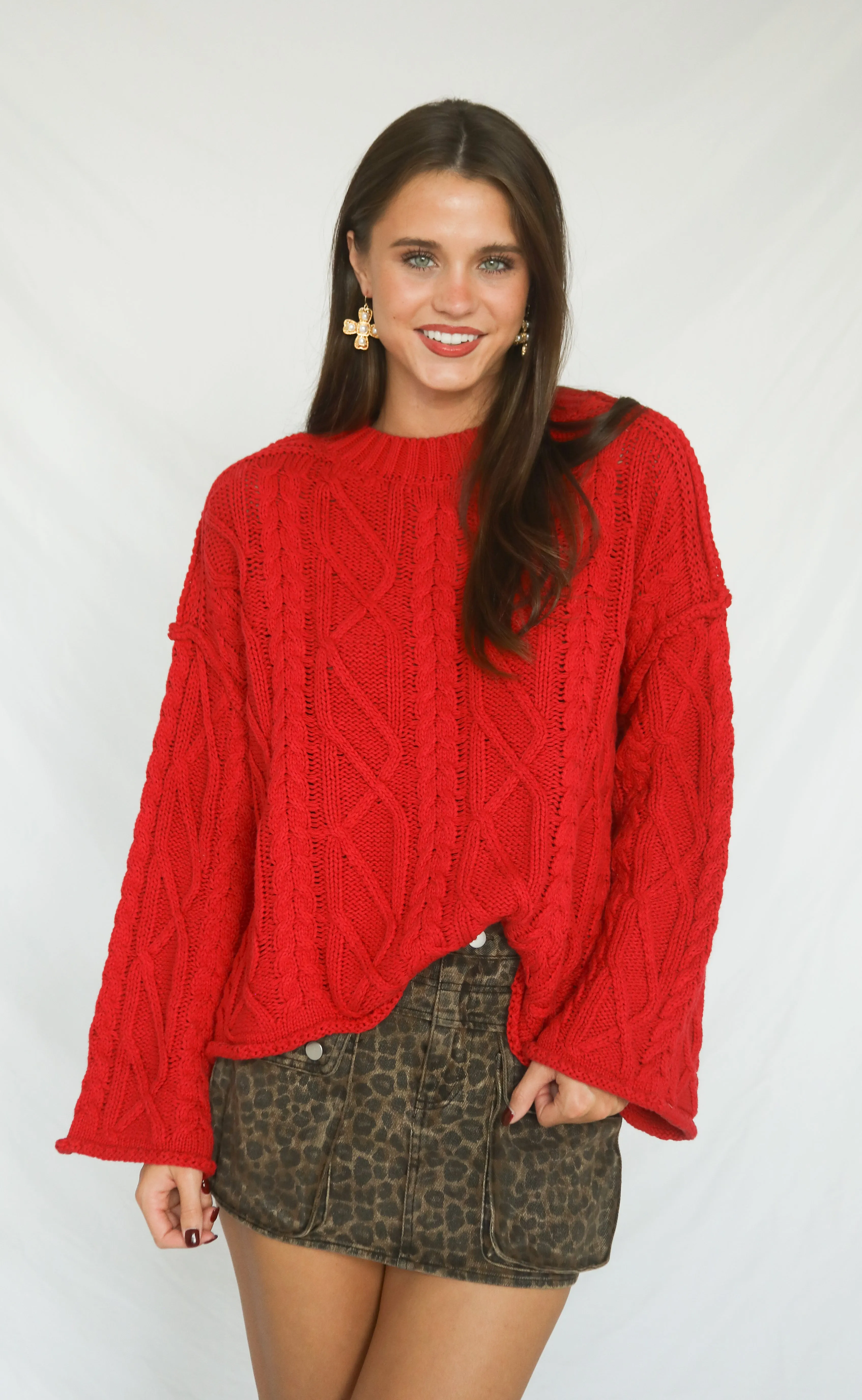 take care cable knit sweater sold by RIFFRAFF product image thumbnail 2