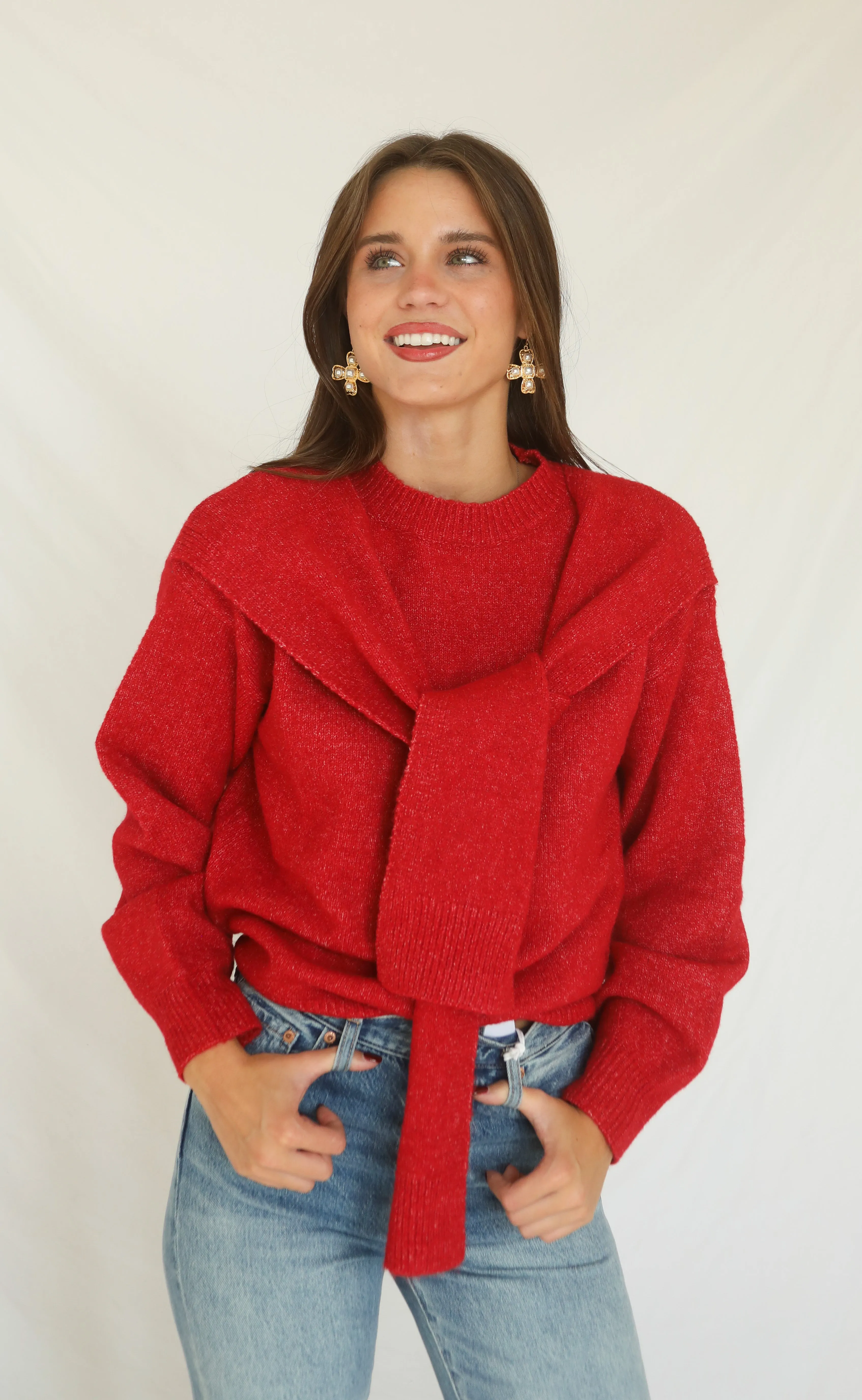 never strangers sweater - red sold by RIFFRAFF product image thumbnail 2