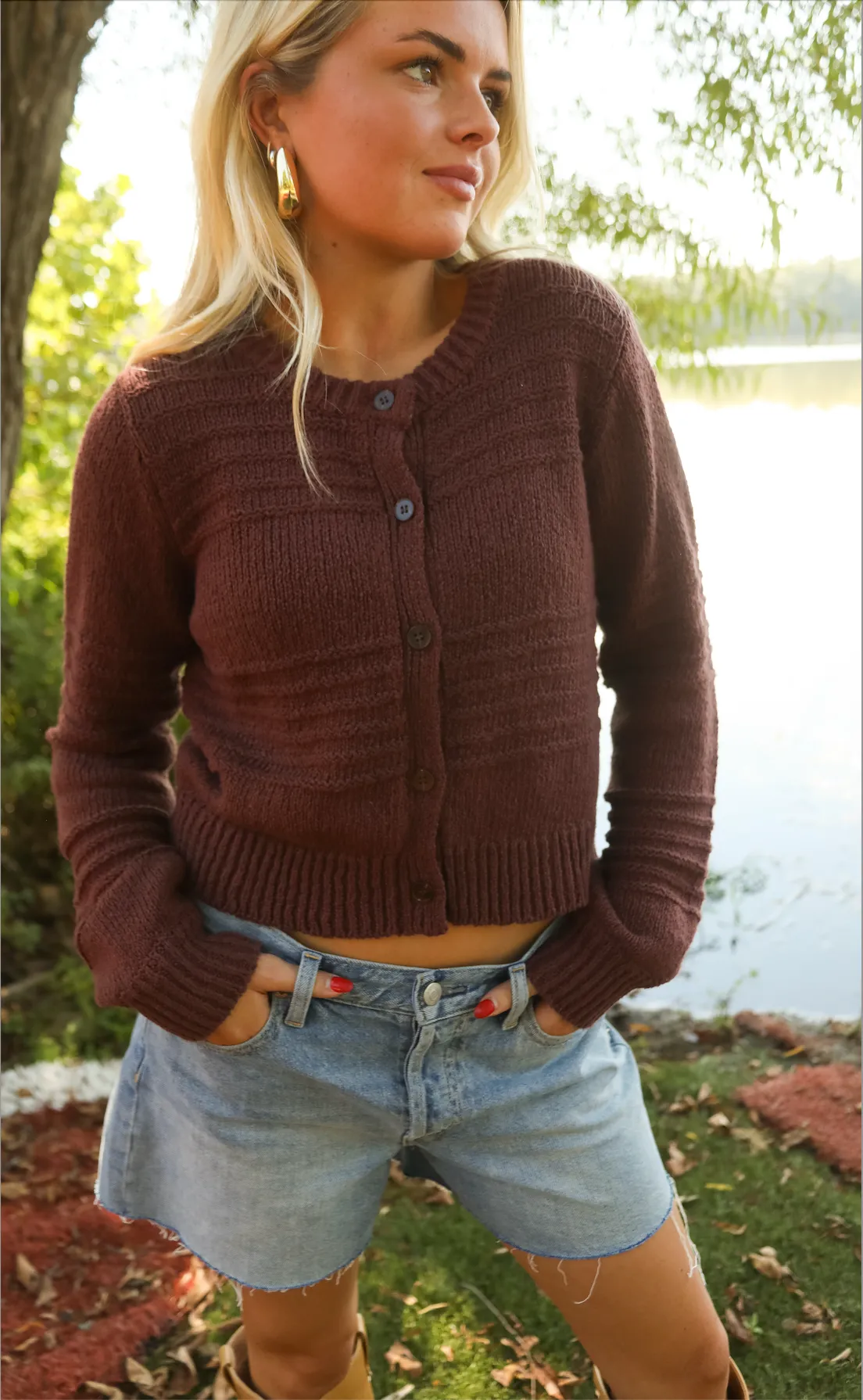 z supply: between the lines cardigan sold by RIFFRAFF product image thumbnail 2