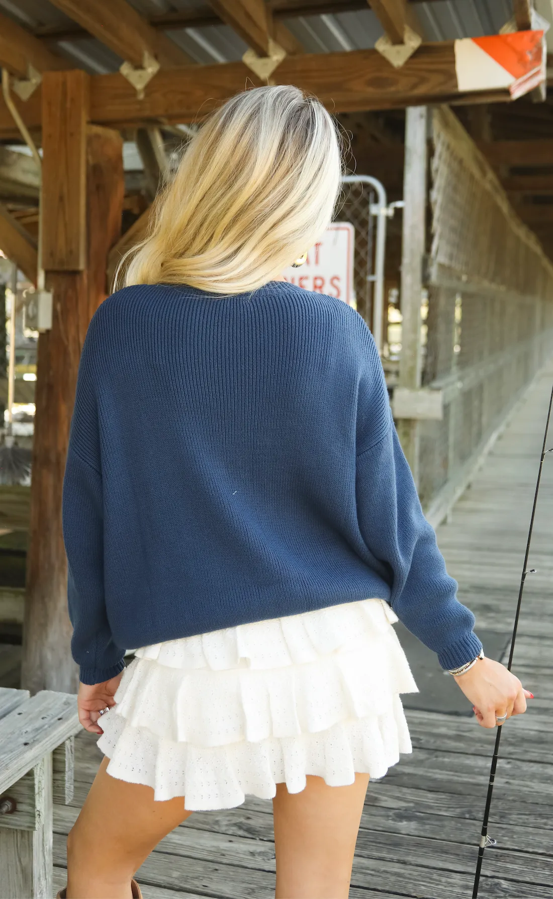 american way sweater - navy sold by RIFFRAFF product image thumbnail 3