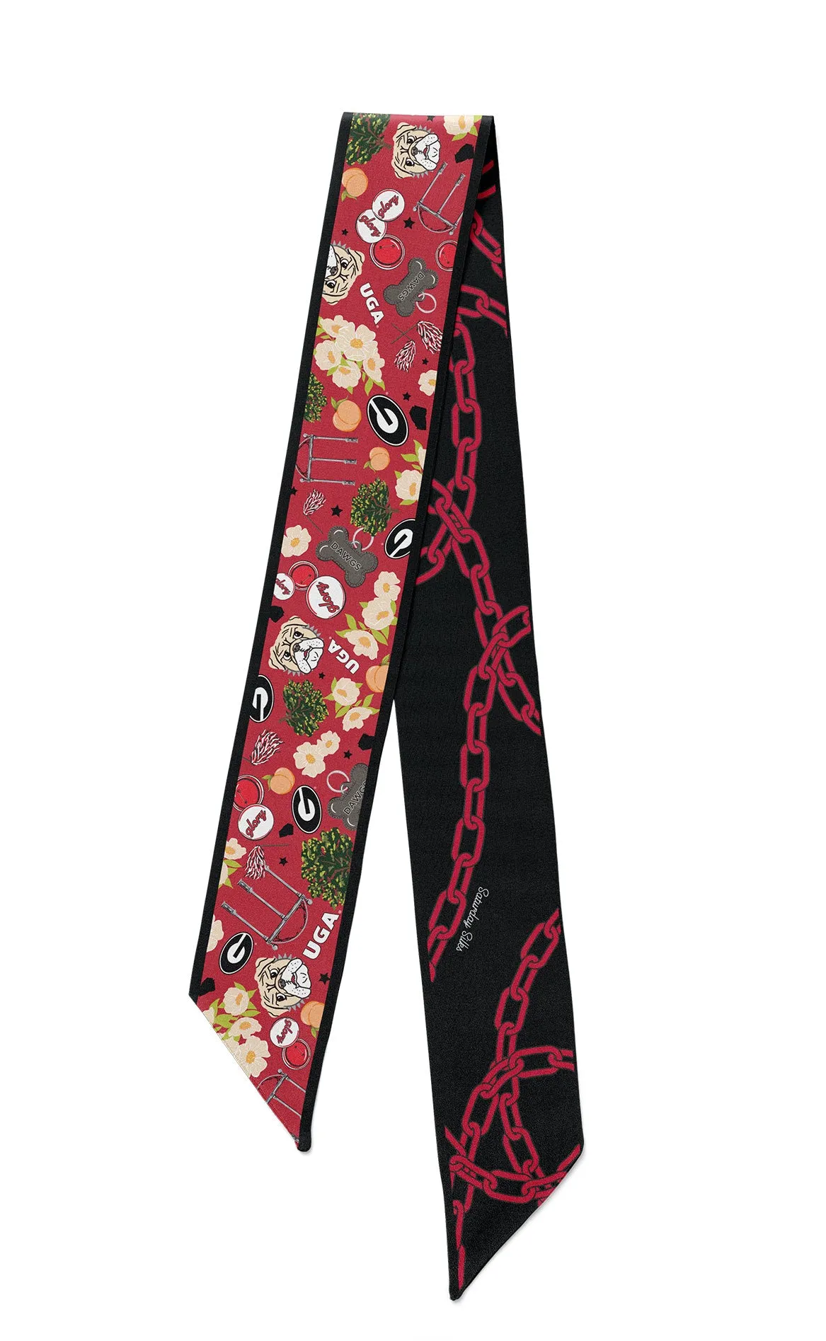 georgia bulldogs twilly scarf sold by RIFFRAFF product image thumbnail 2