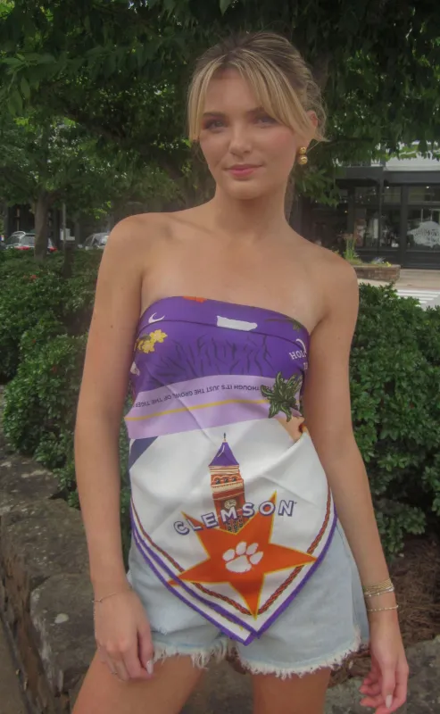 clemson tigers saturday scarf sold by RIFFRAFF