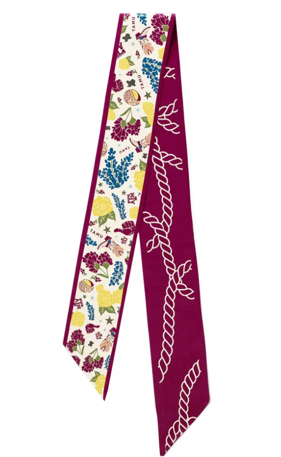 texas a+m aggies twilly scarf sold by RIFFRAFF product image thumbnail 4