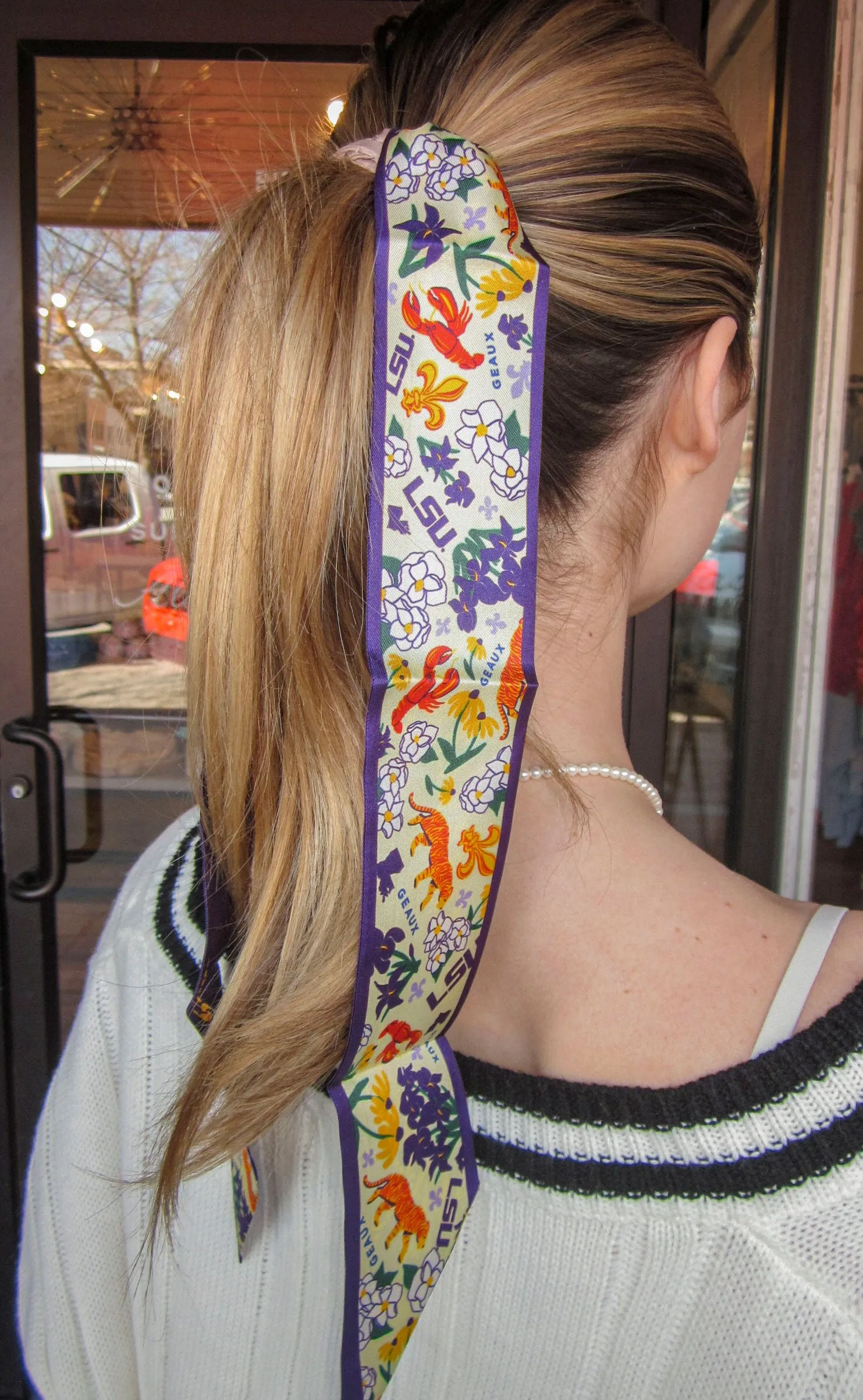 lsu twilly scarf sold by RIFFRAFF product image thumbnail 3
