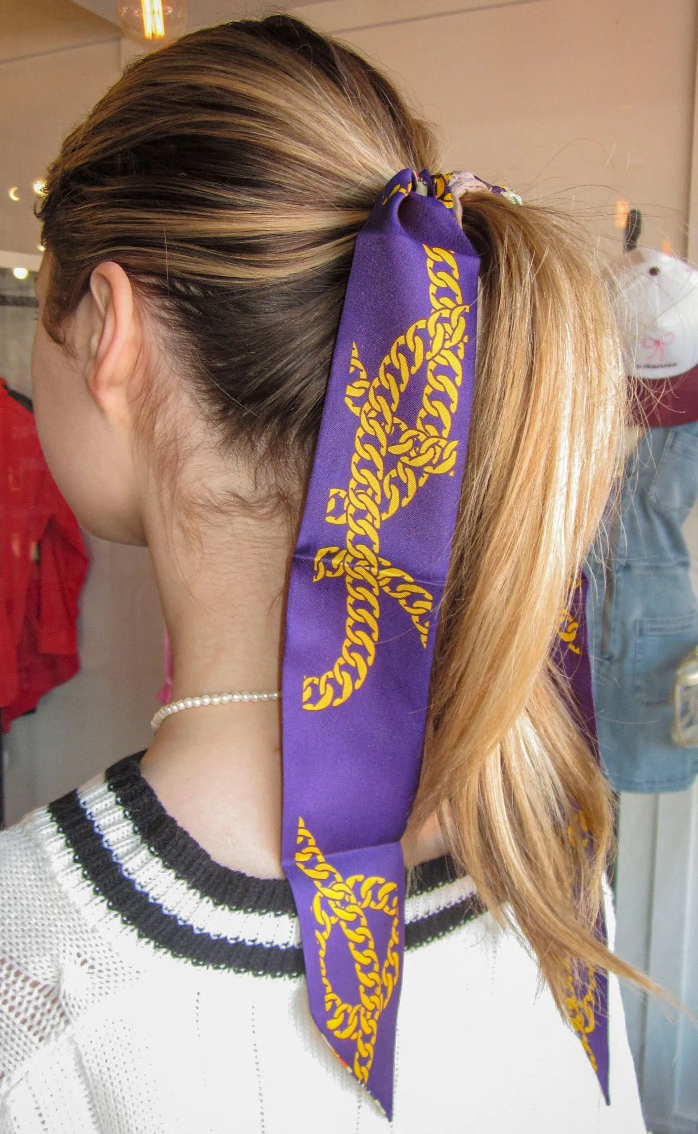 lsu twilly scarf sold by RIFFRAFF product image thumbnail 4